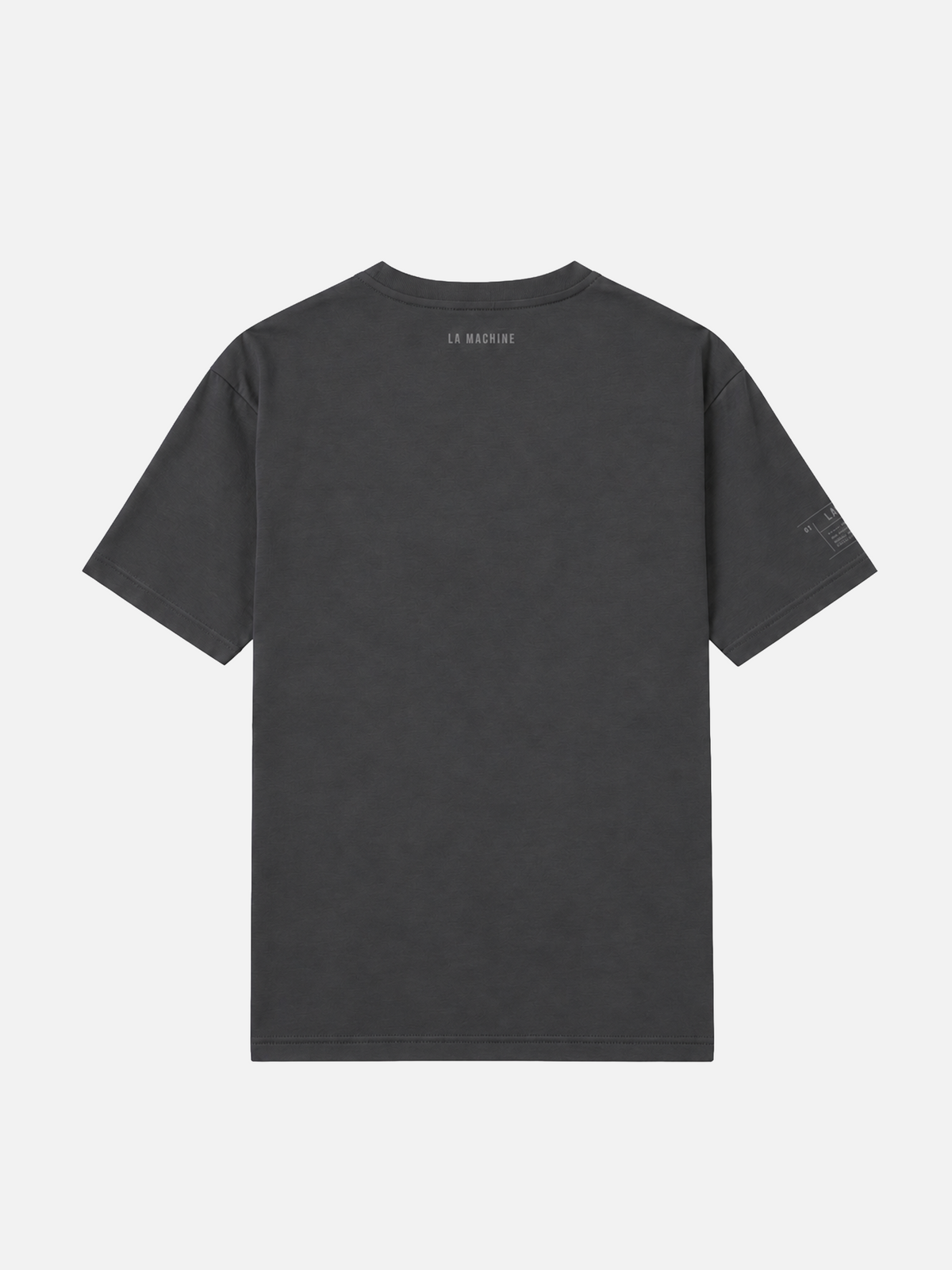 Folded view of the Bib Number 13 tee Charcoal Teal.