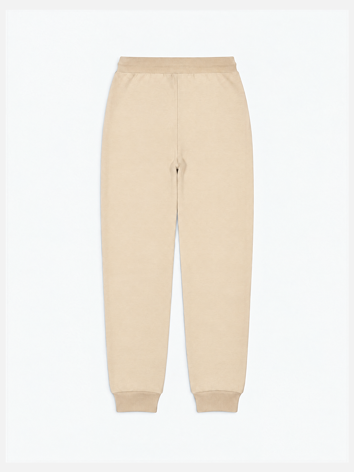 Close-up of the zipped pocket on the gravel grey Beyond the Bike sweatpants.