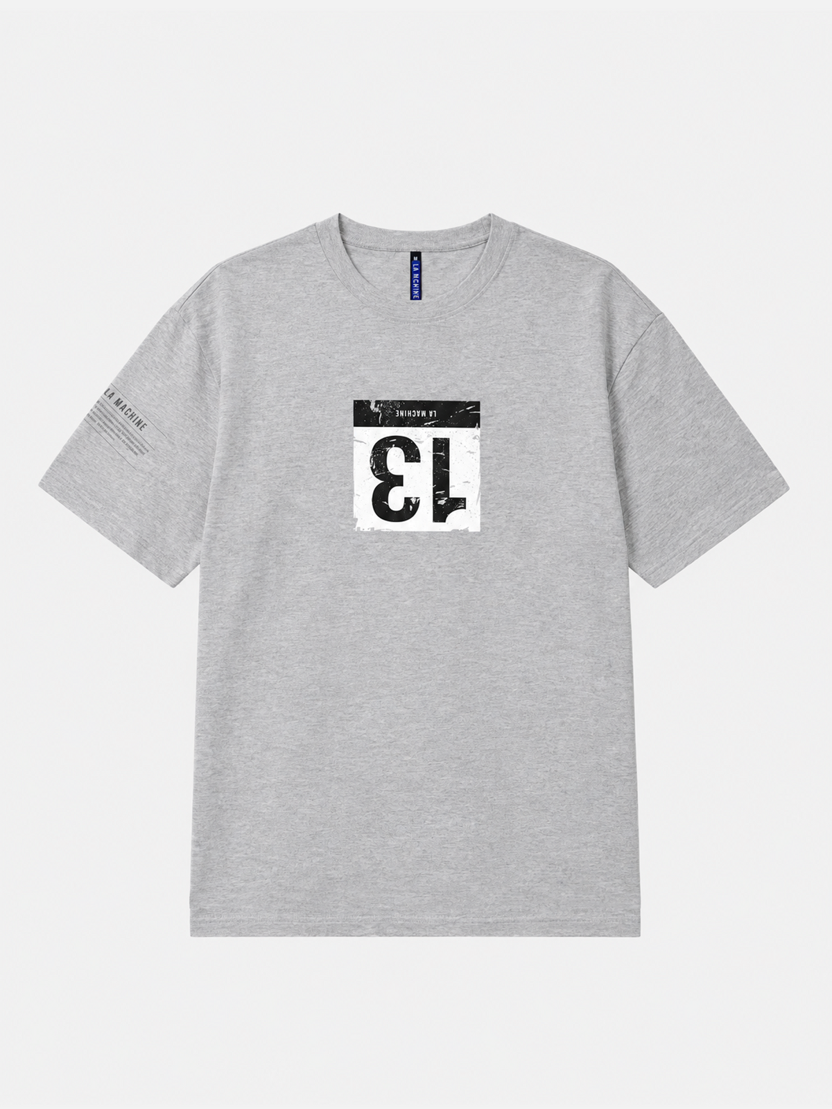Bib Number 13 - T-shirt - Melange Grey - La Machine