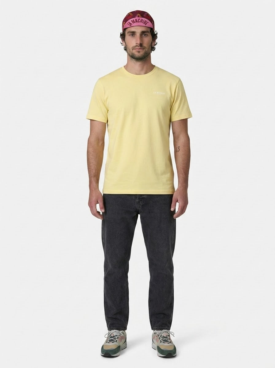 La Machine Club Line T-shirt - Jaune