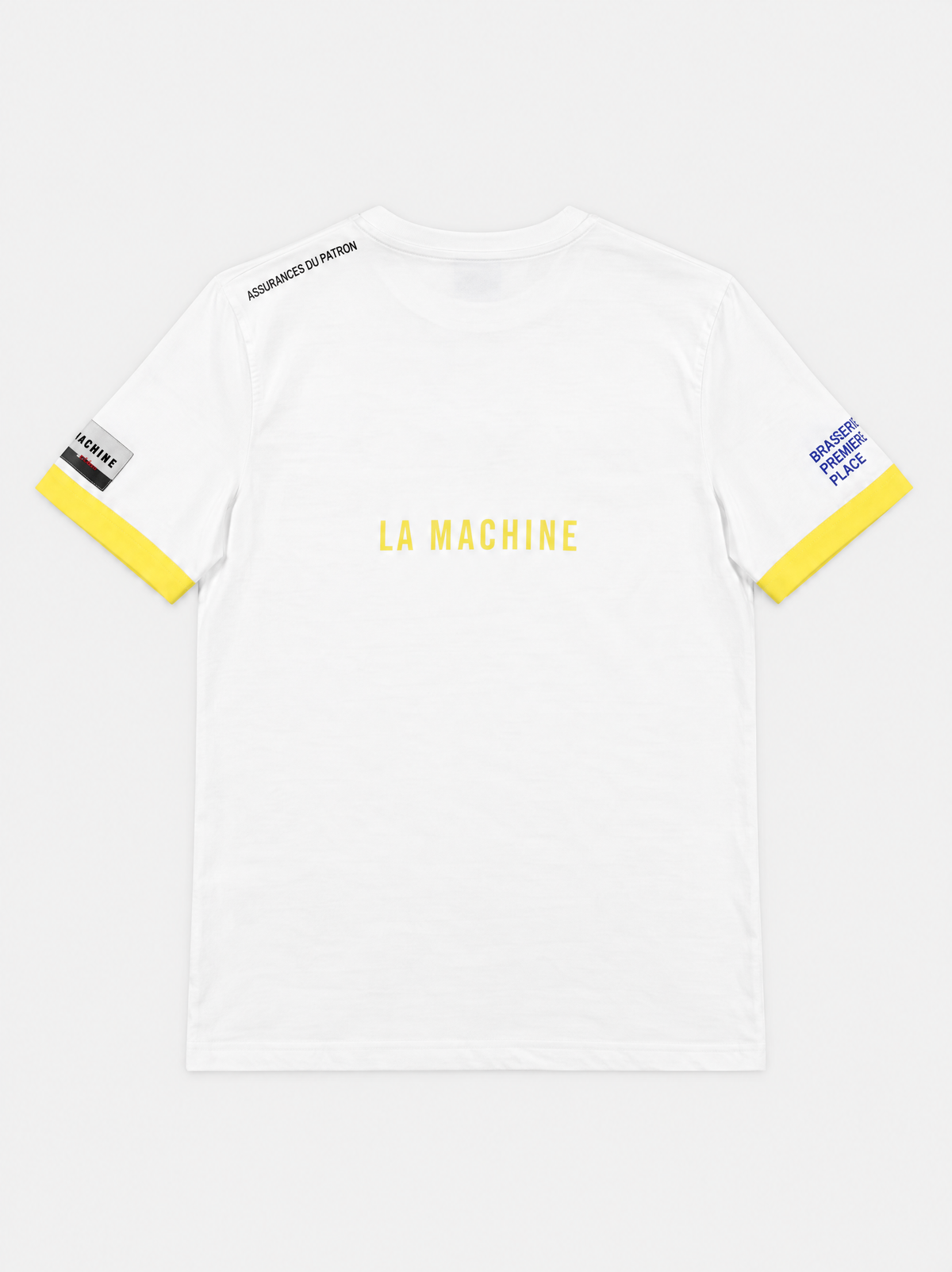Close-up of the print on the Chef de G.C. - T-shirt by La Machine Cycle Club.
