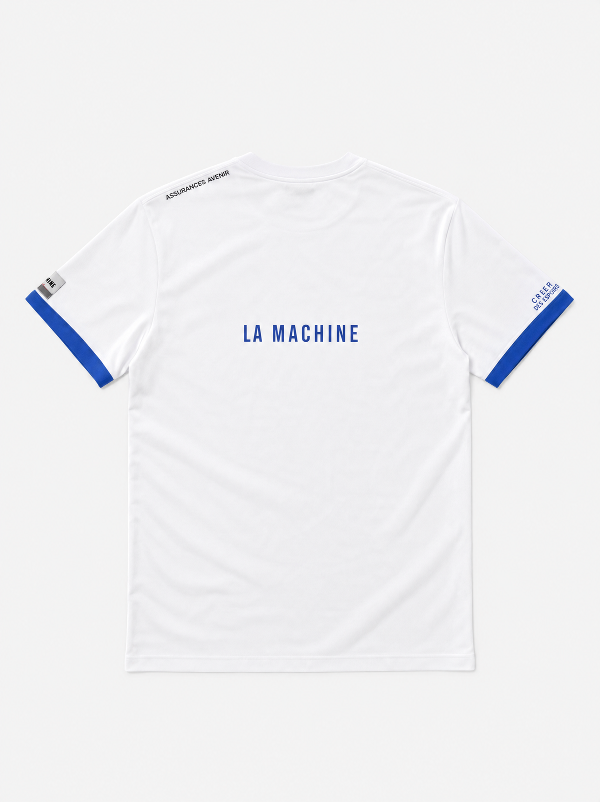 Close-up of the print on the Espoir - T-shirt by La Machine Cycle Club.