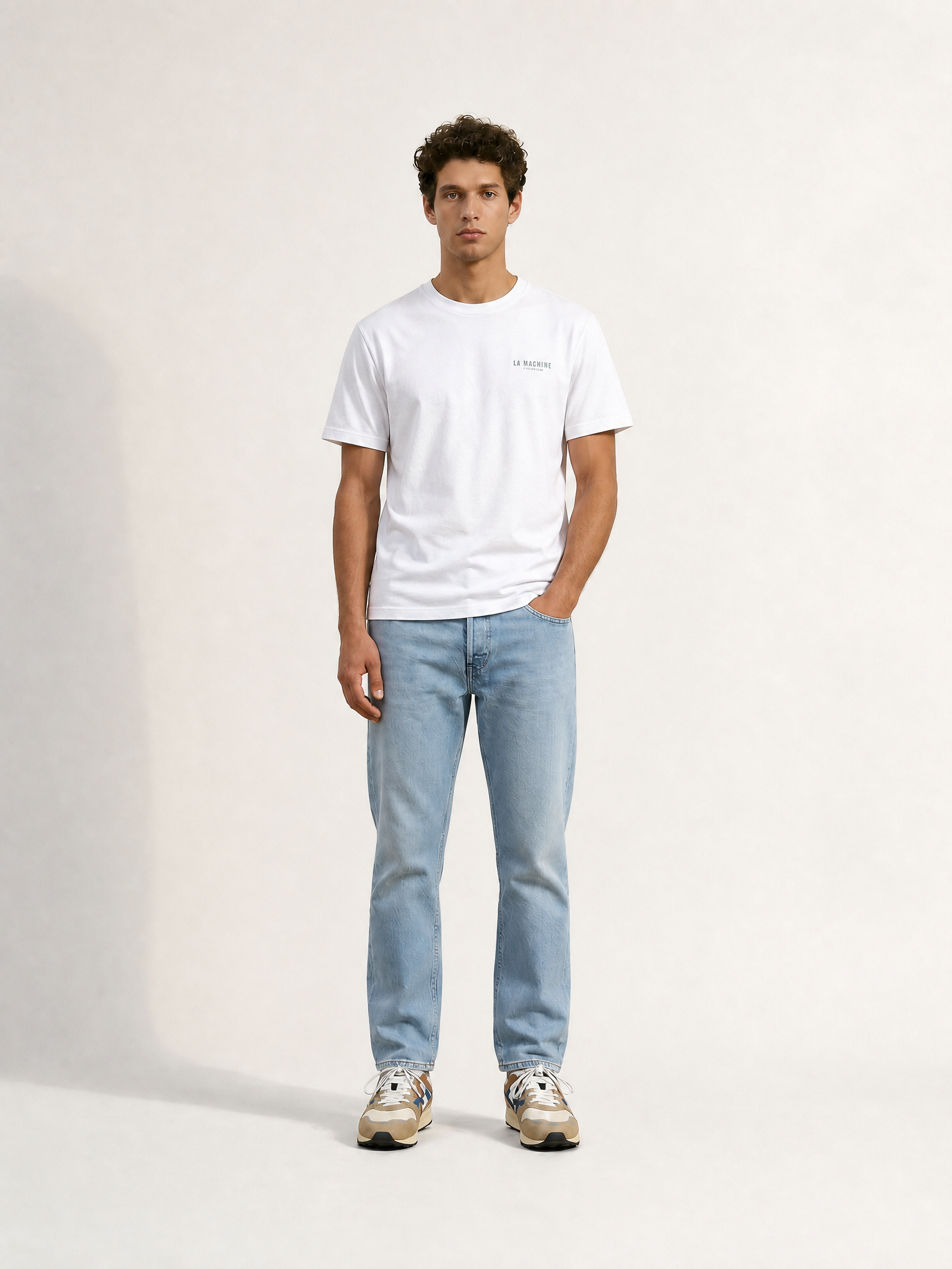 La Machine Club Line T-shirt - Bright White