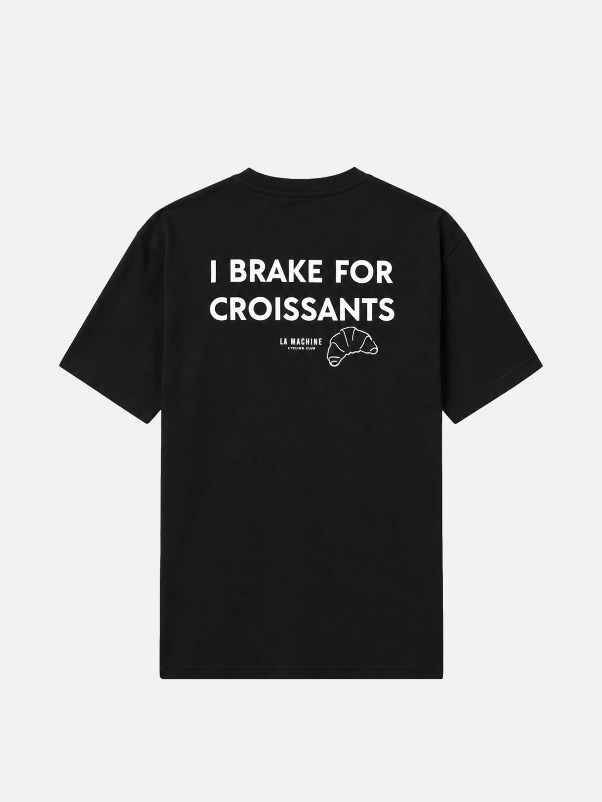 I Brake for Croissants - Loose Fit - Camiseta - Black