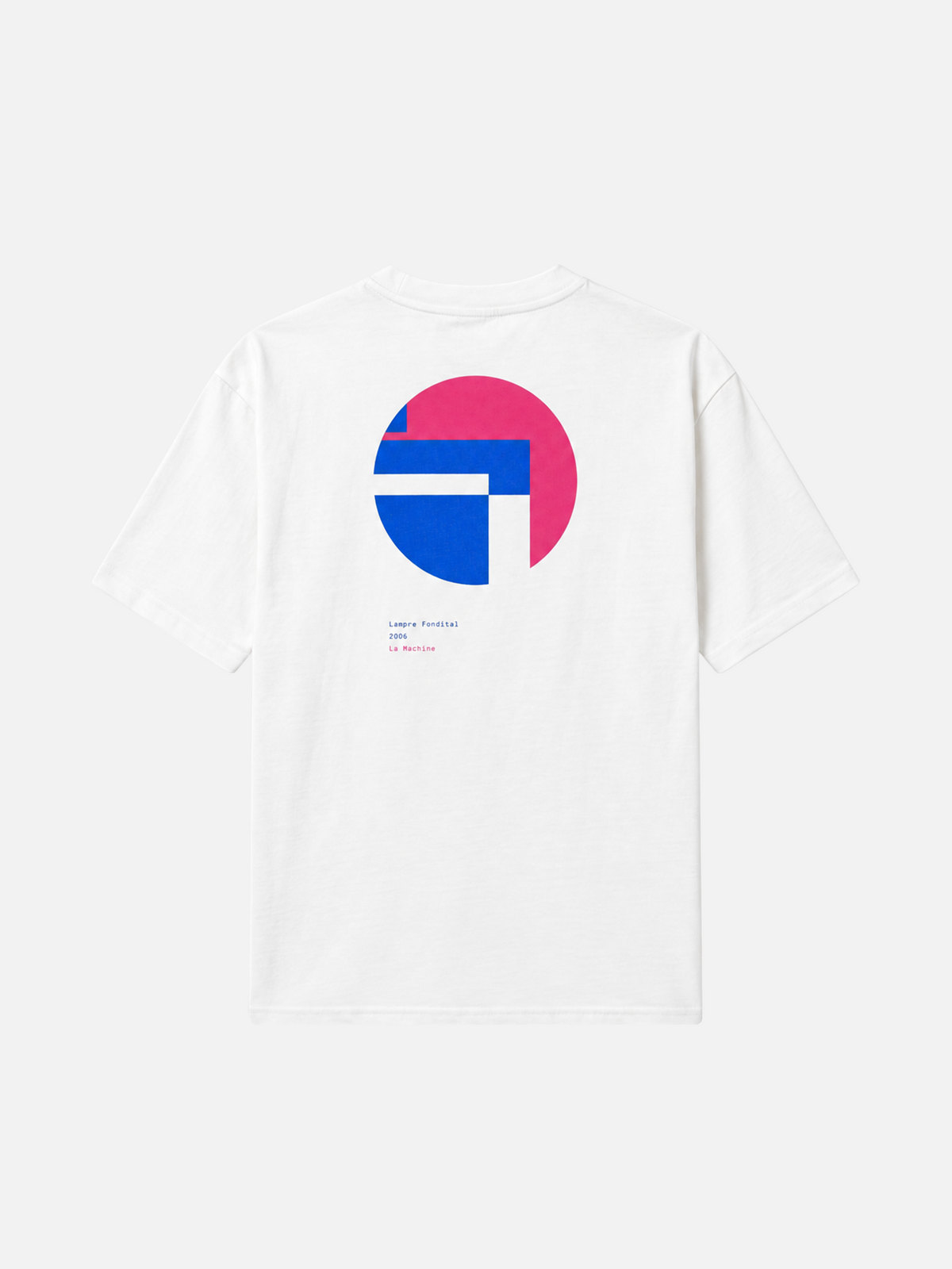 Front view of the Lampre Fondital '06 loose fit t-shirt, laid flat.