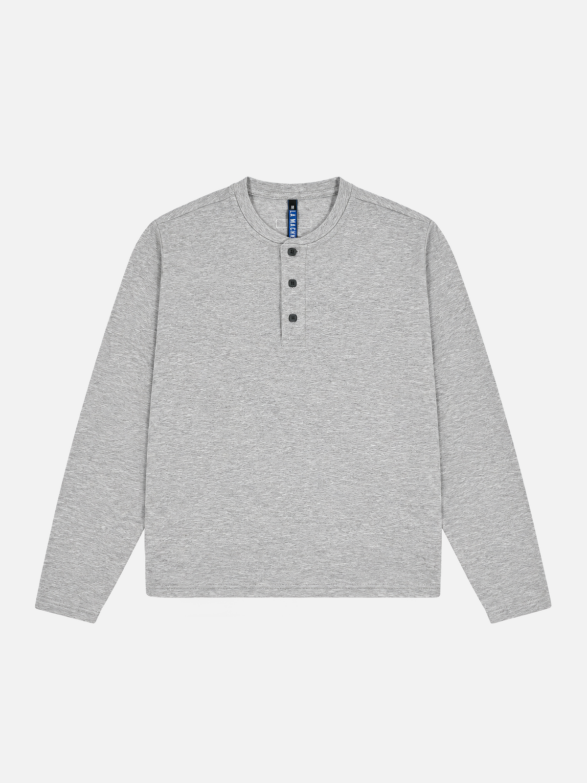 Front view of the Le Pavé Henley in Light Cobble Grey, laid flat.