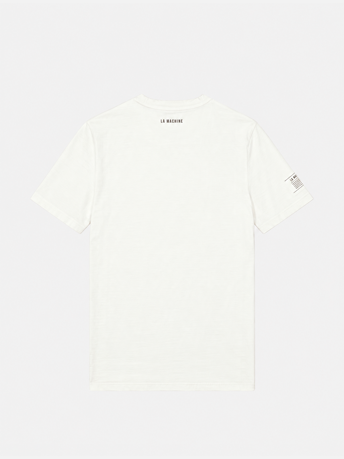 Detail view of the Pedaleur de Charme T-shirt Off White.