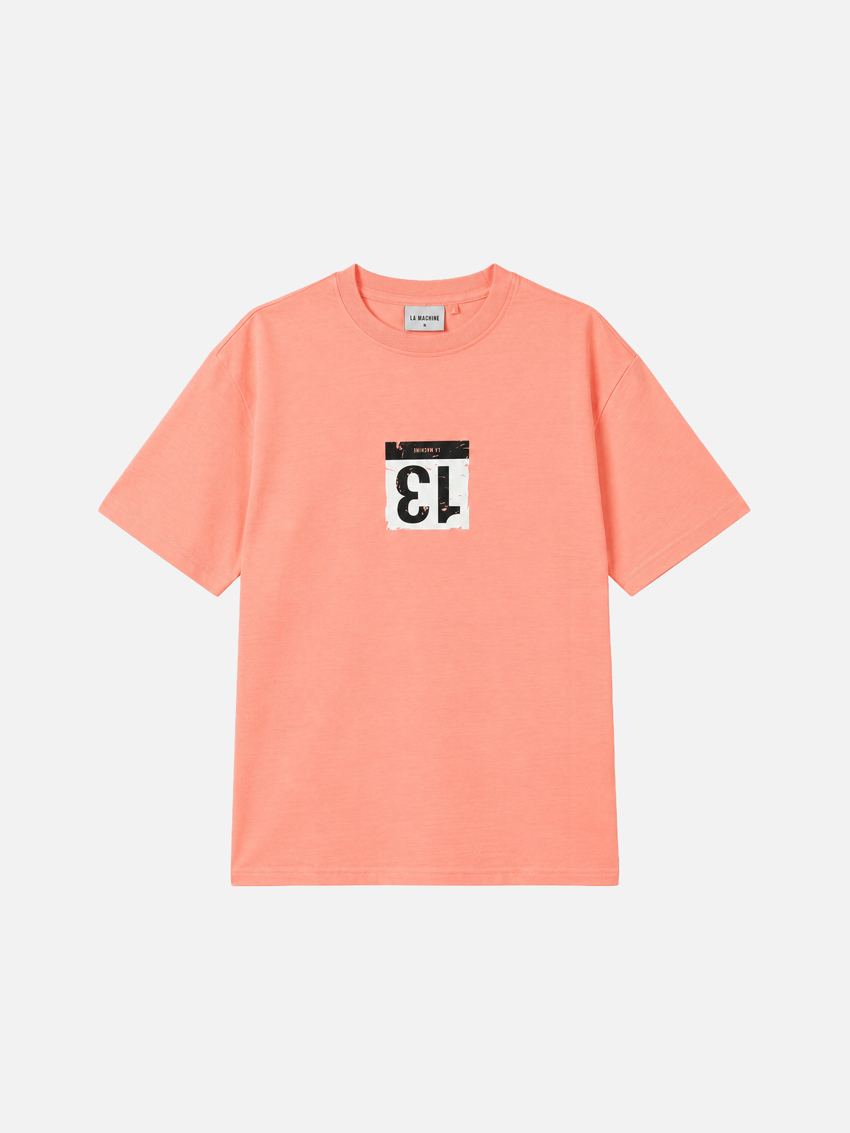 Front view of the Petit Bib 13 T-shirt by La Machine, laid flat.