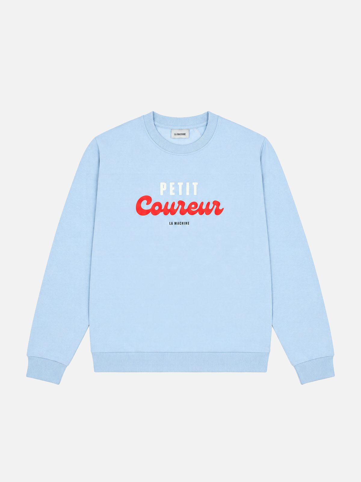 Front view of the Petit Coureur Sweatshirt by La Machine, laid flat.