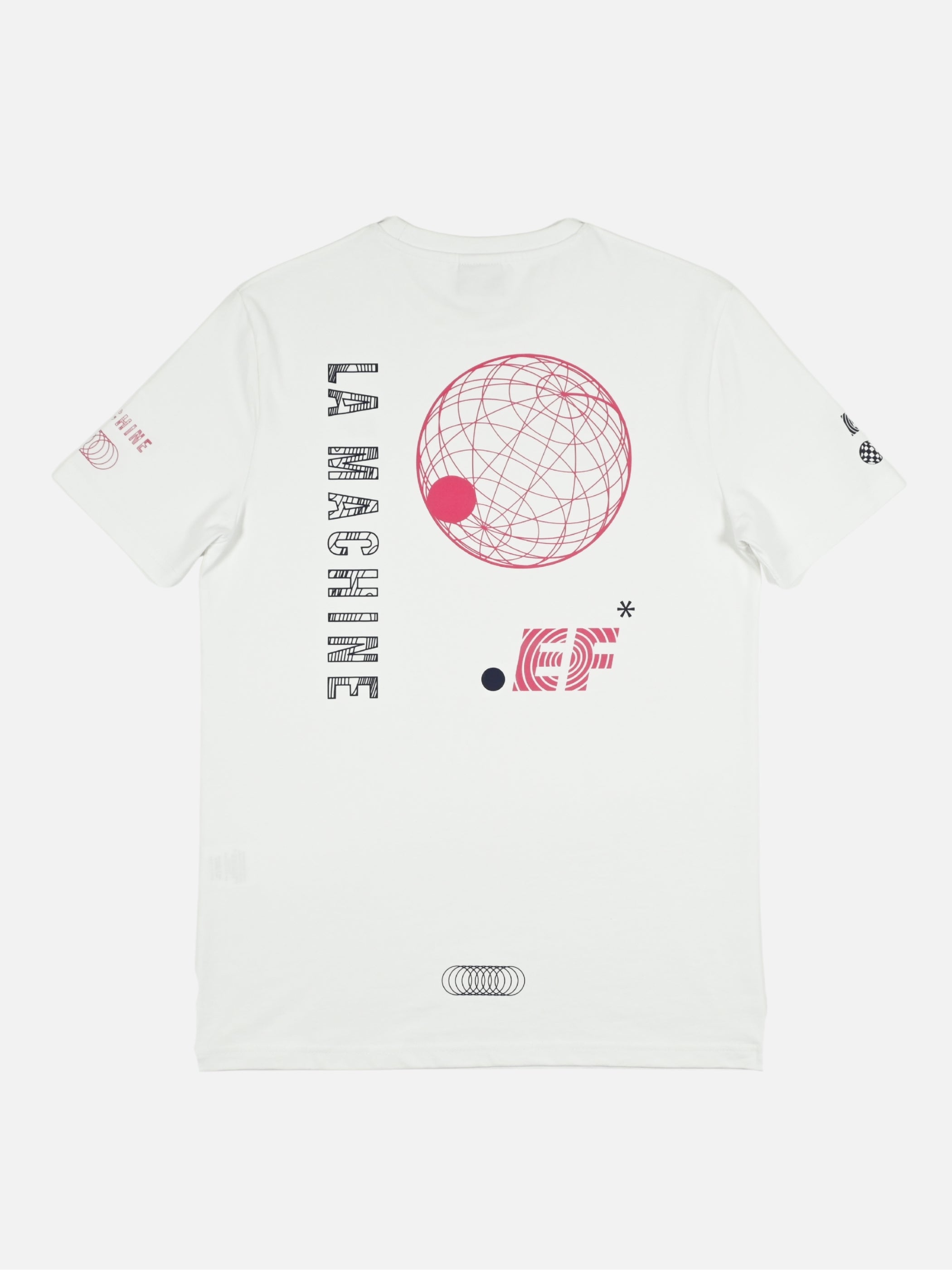 La Machine X EF Pro Cycling - Globe T-shirt - Off White