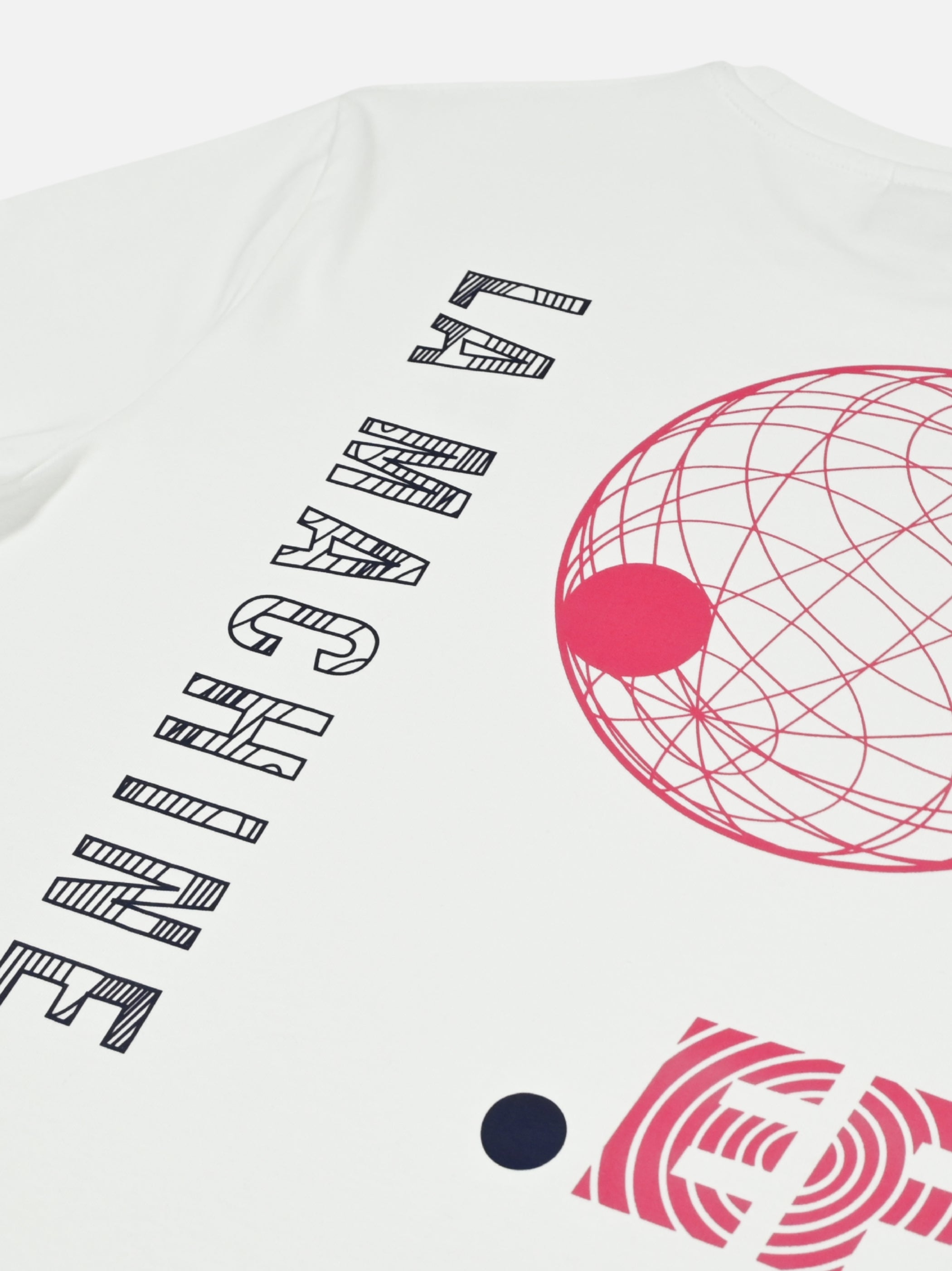 La Machine X EF Pro Cycling - Globe T-shirt - Off White