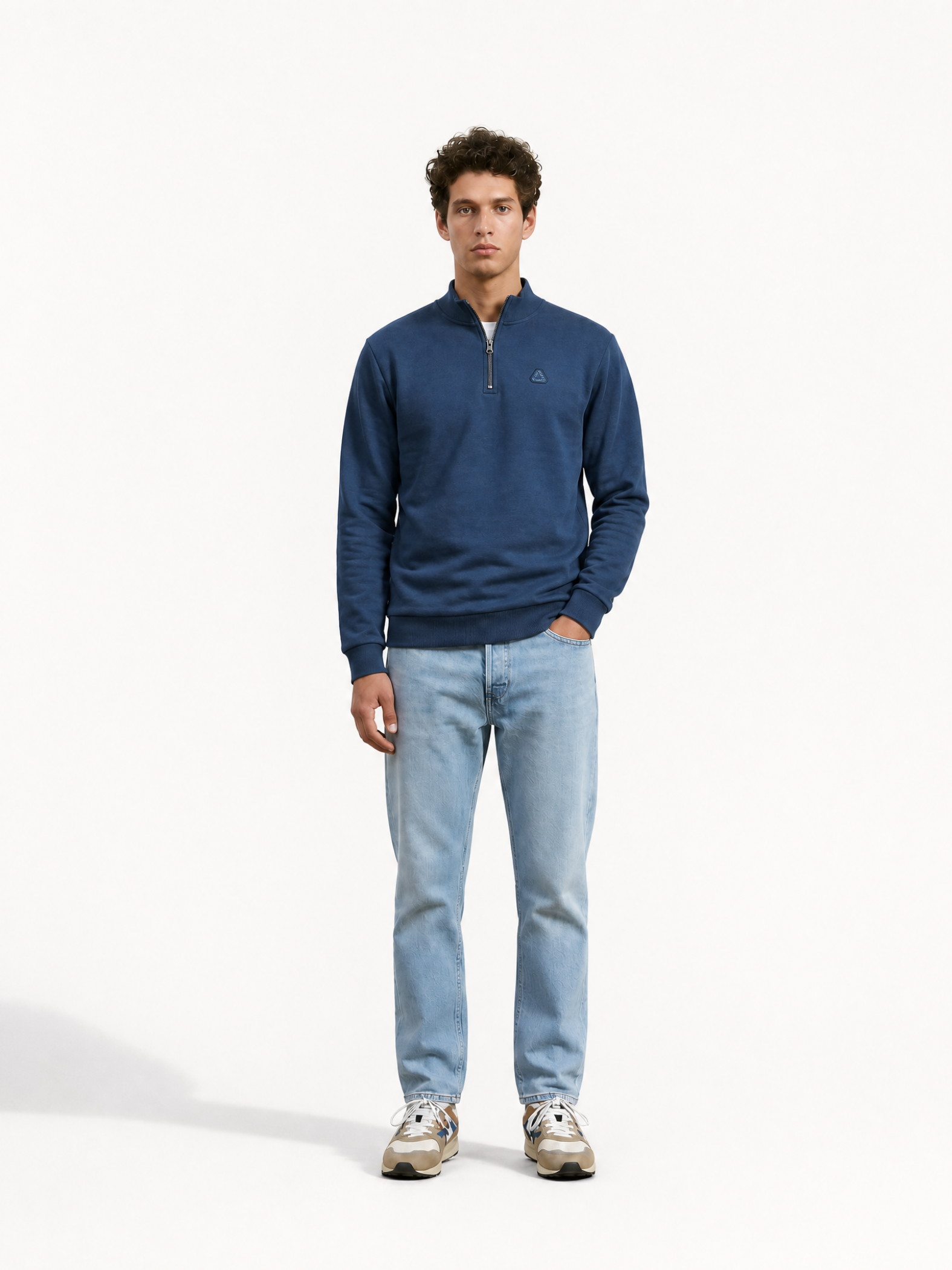 Vai Allez Vamos - Half Zipper - Sweatshirt - Sarragosa Sea
