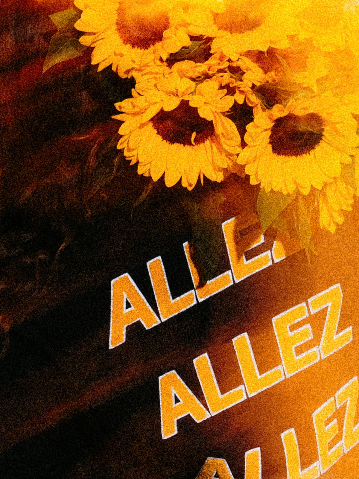 Close-up of the ribbed cuff on the Allez Allez Allez Sweatshirt.