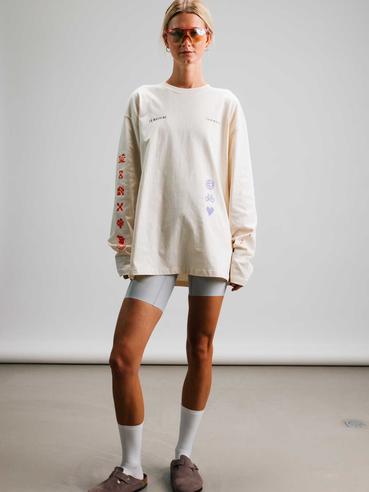 La Machine X Isadore - Eye - Loose Fit - Longsleeve - Beige