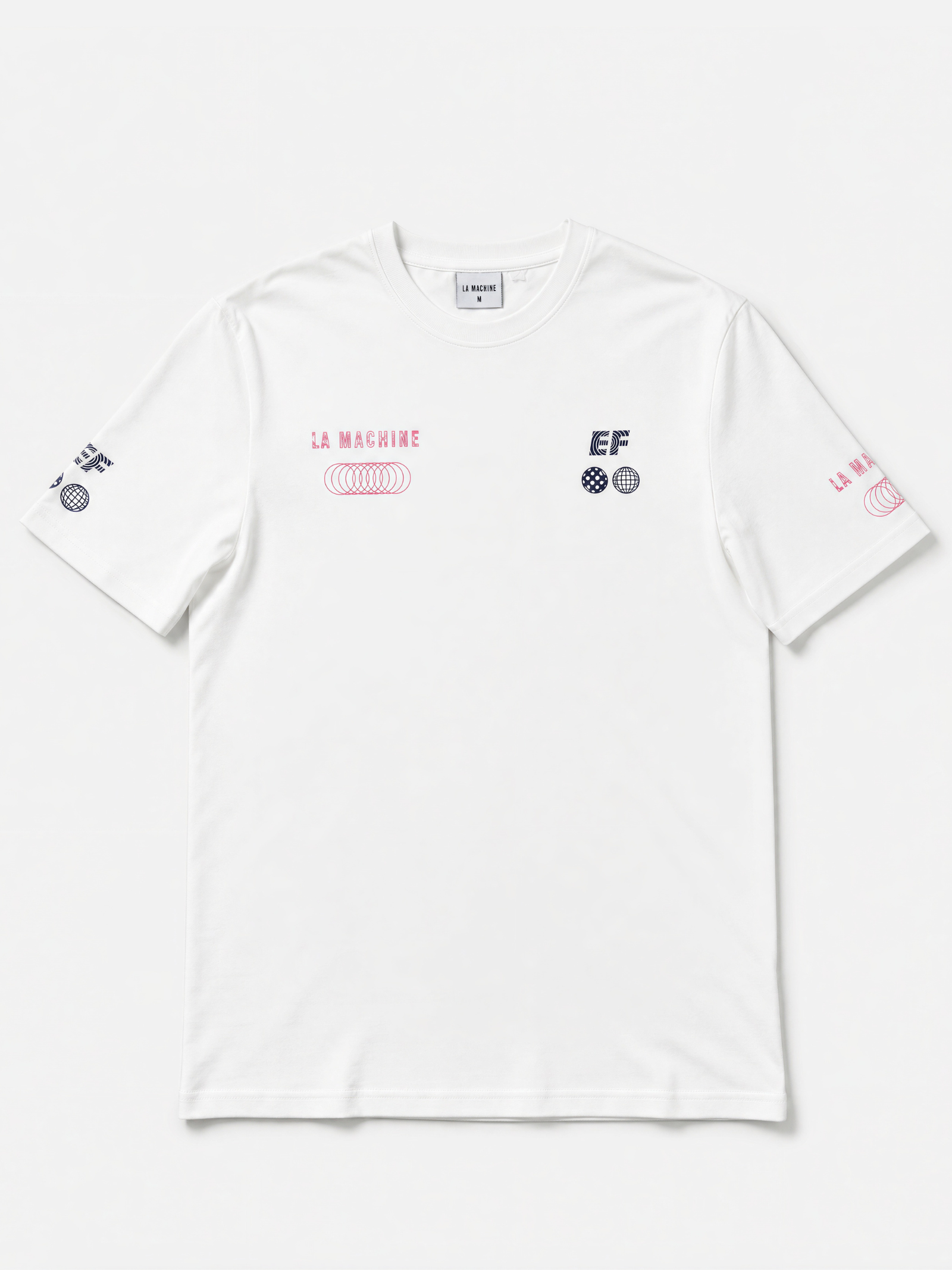 La Machine X EF Pro Cycling - Globe T-shirt - Off White