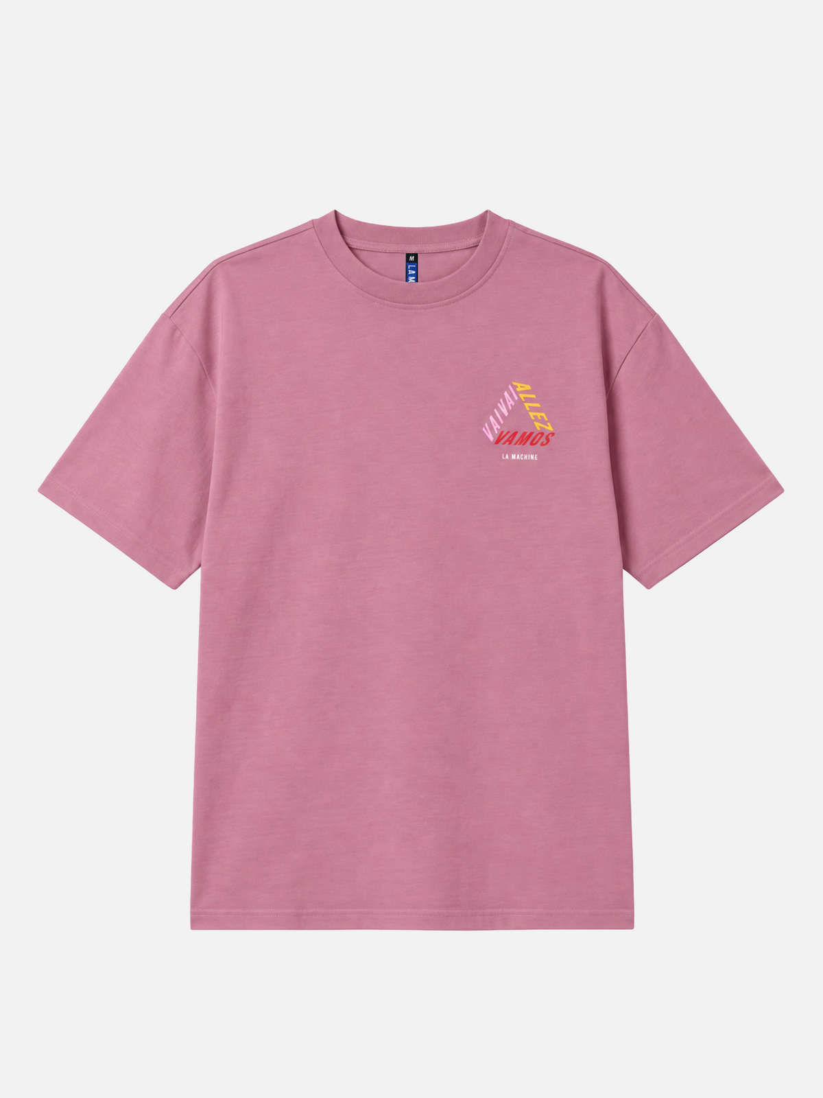 A model wearing the Vai Allez Vamos Loose Fit T-shirt.