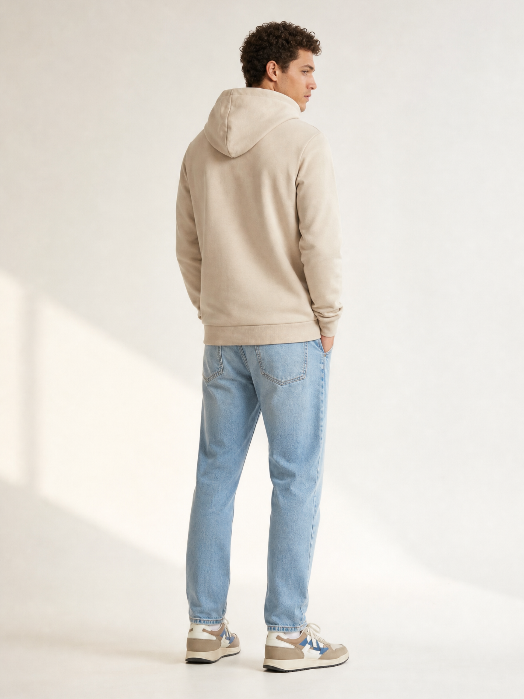 Additional view of the Beyond the bike - Hoodie - Gravel Grey by La Machine Cycle Club.