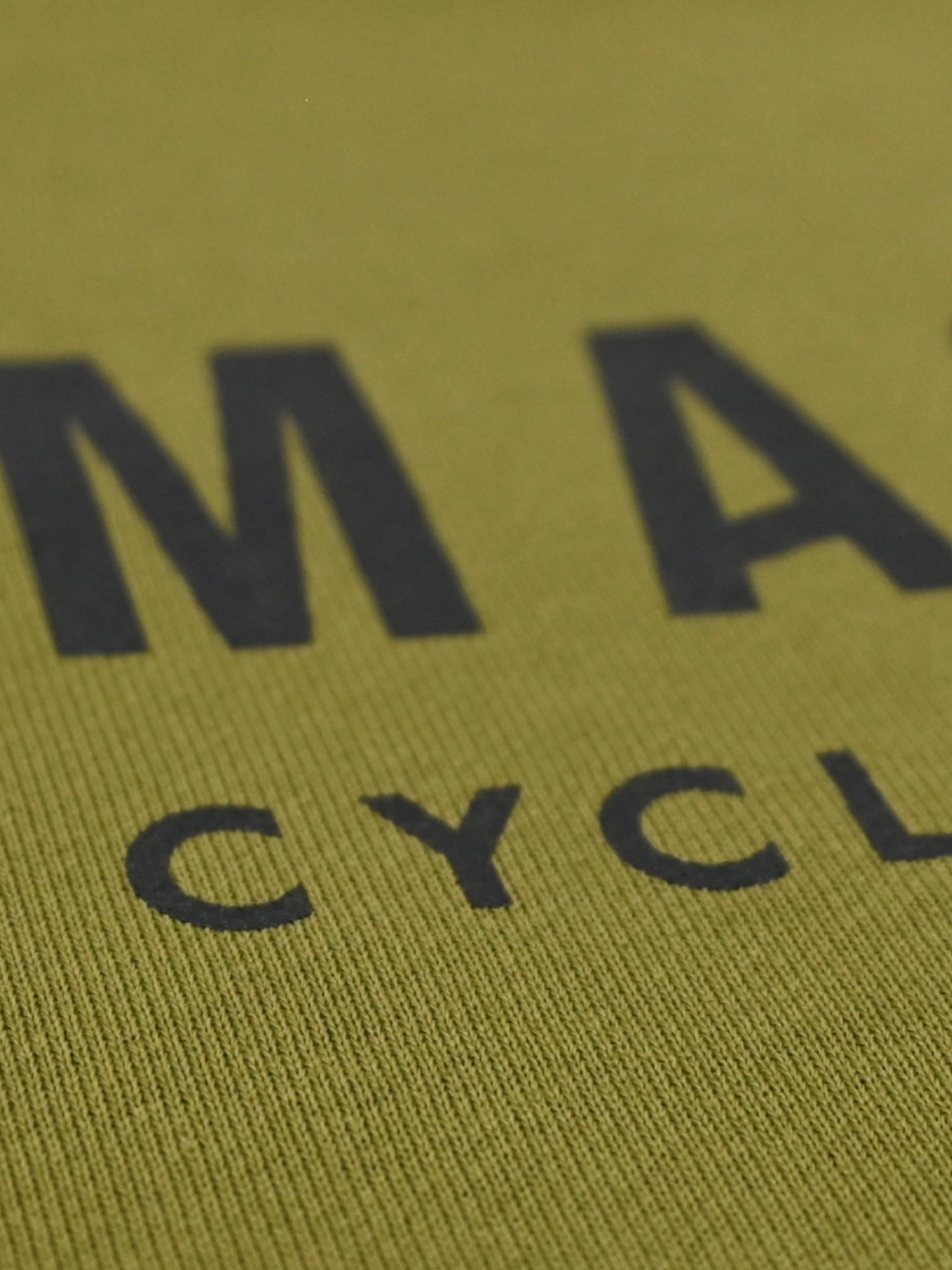 The La Machine Club Line - Sweatshirt - Olive by La Machine Cycle Club, shown from another angle.