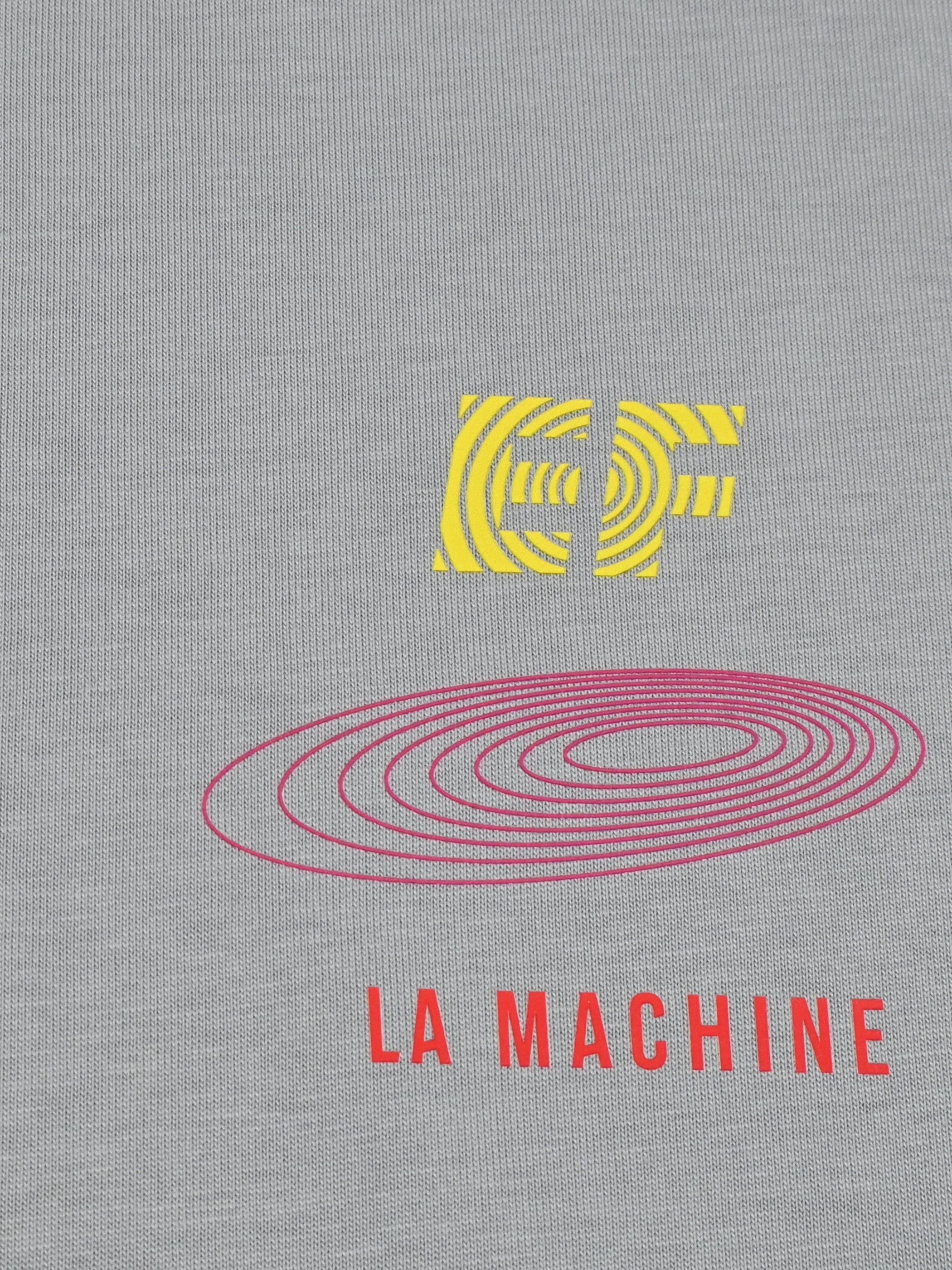 The La Machine X EF Pro Cycling - Circle - Longsleeve - Dark Grey by La Machine Cycle Club, shown from another angle.
