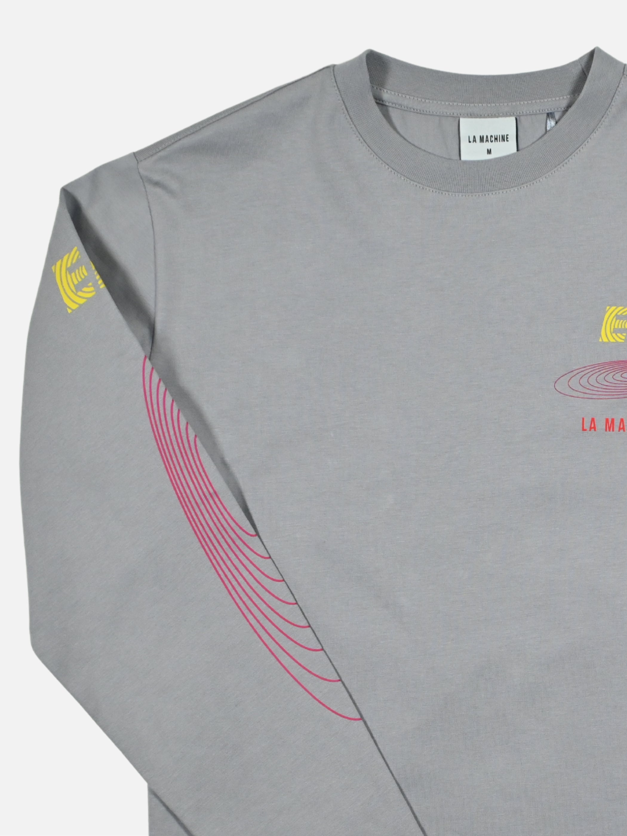 Detail view of the La Machine X EF Pro Cycling - Circle - Longsleeve - Dark Grey by La Machine Cycle Club.