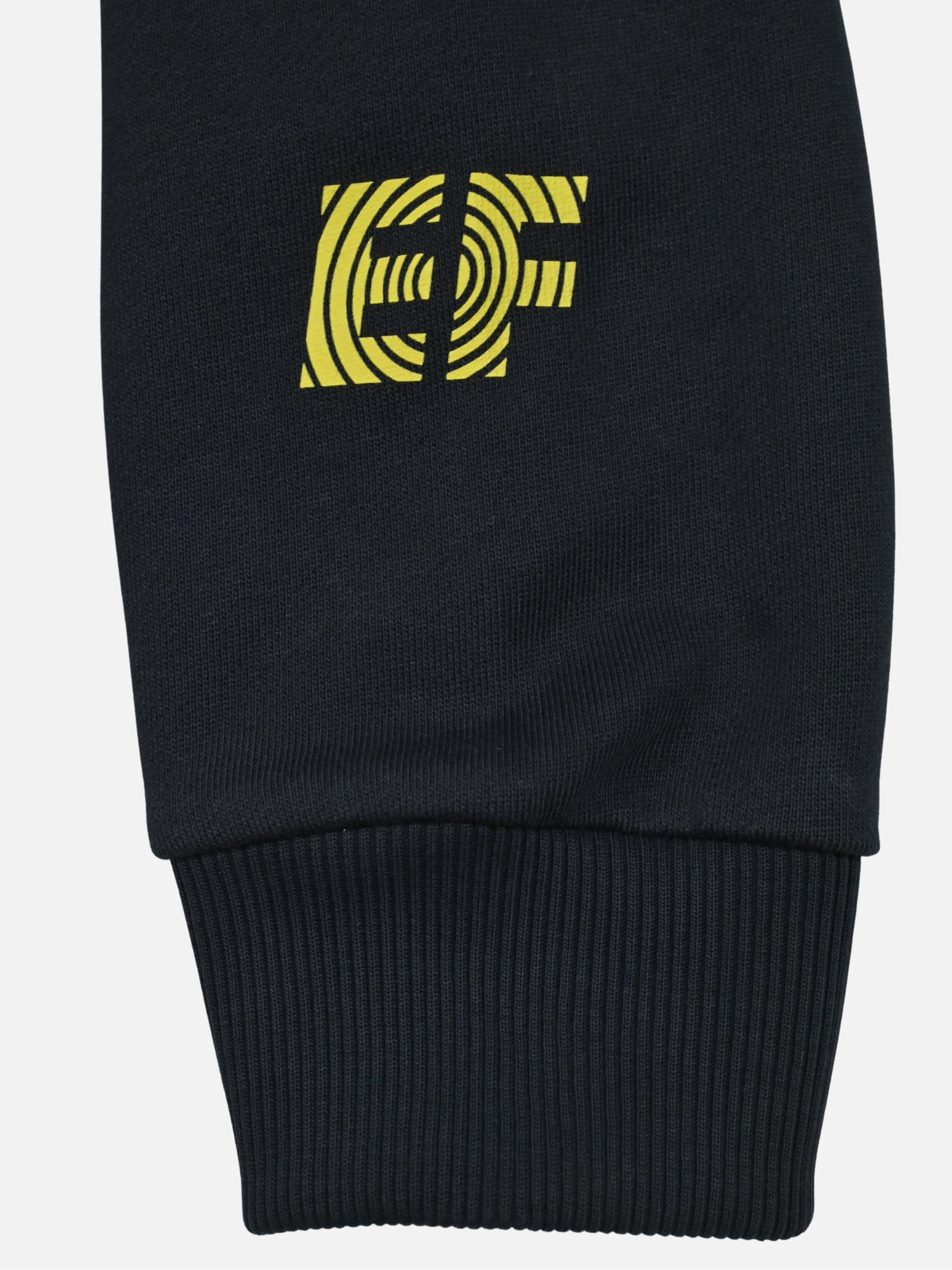 The La Machine X EF Pro Cycling - Dimension - Sweatshirt - Dark Navy Blue by La Machine Cycle Club, shown from another angle.