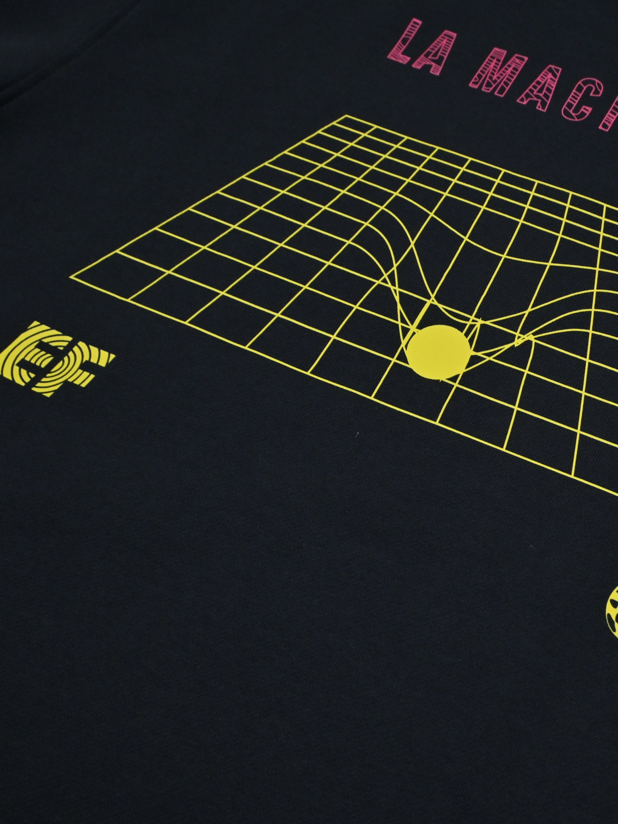 Additional view of the La Machine X EF Pro Cycling - Dimension - Sweatshirt - Dark Navy Blue by La Machine Cycle Club.