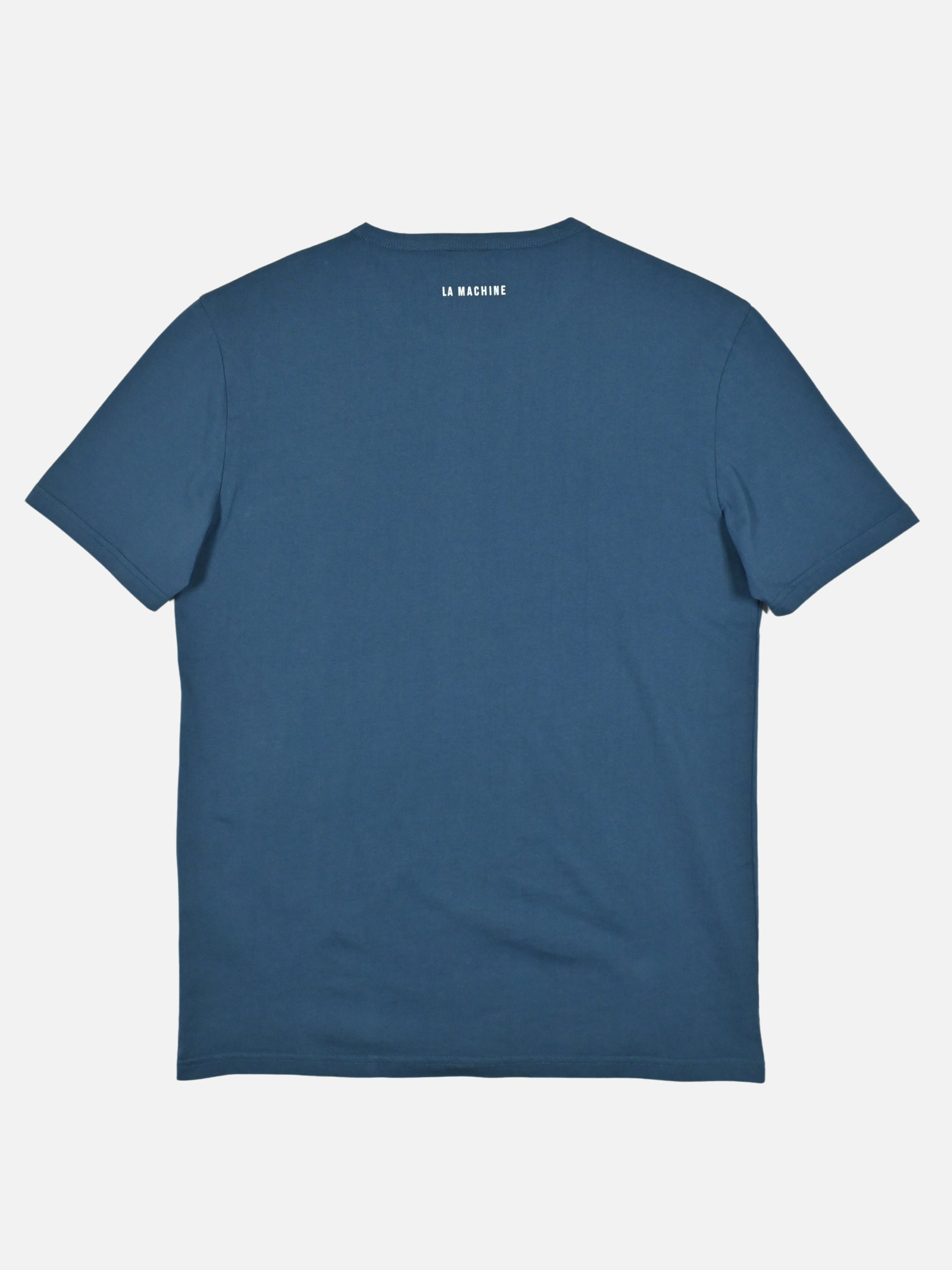 The Pedaleur de Charme - Embro - T-shirt - Saragossa Sea by La Machine Cycle Club, shown from another angle.