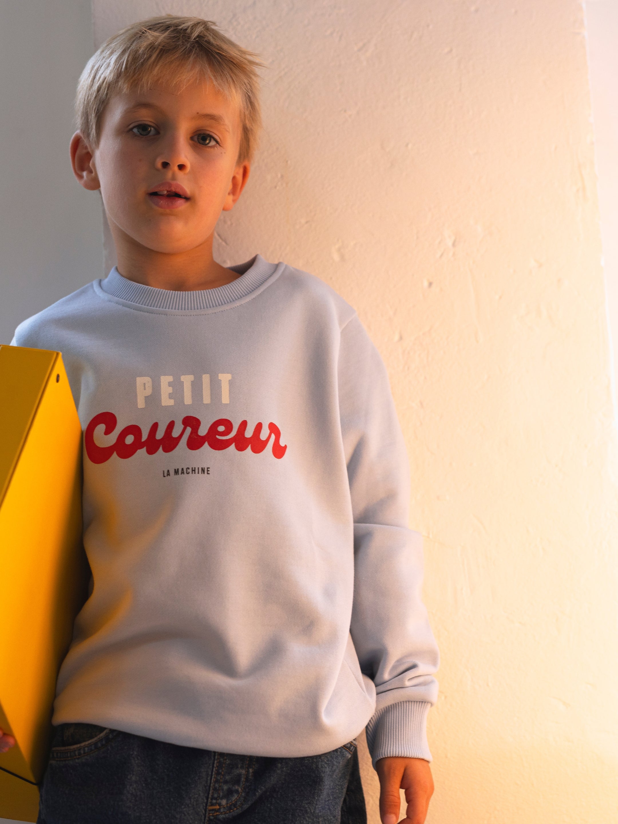 The Petit - Petit Coureur - Sweatshirt by La Machine Cycle Club, shown from another angle.