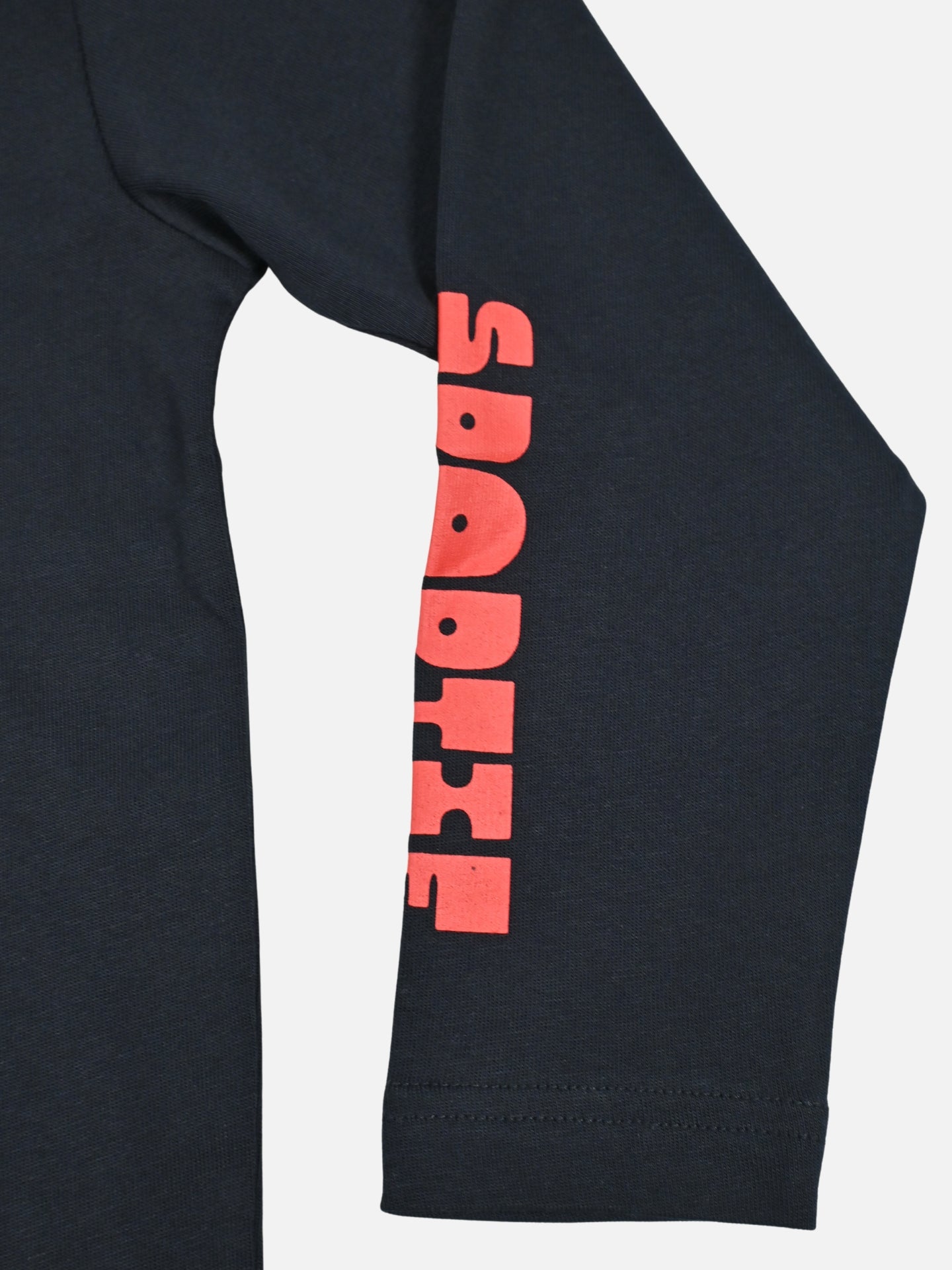 The Petit - Petit Directeur Sportif - Long sleeve - Navy by La Machine Cycle Club, shown from another angle.