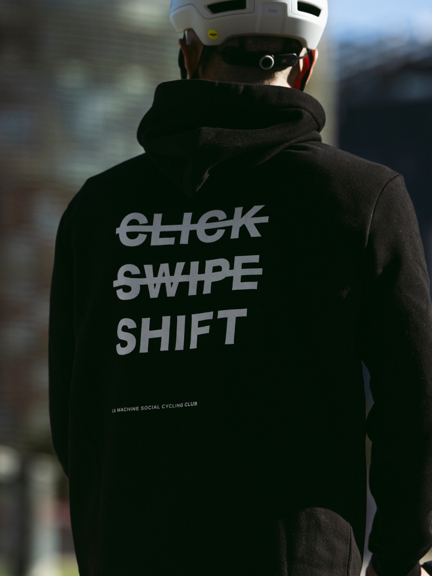 Additional view of the Social Cycling Club - Hoodie by La Machine Cycle Club.