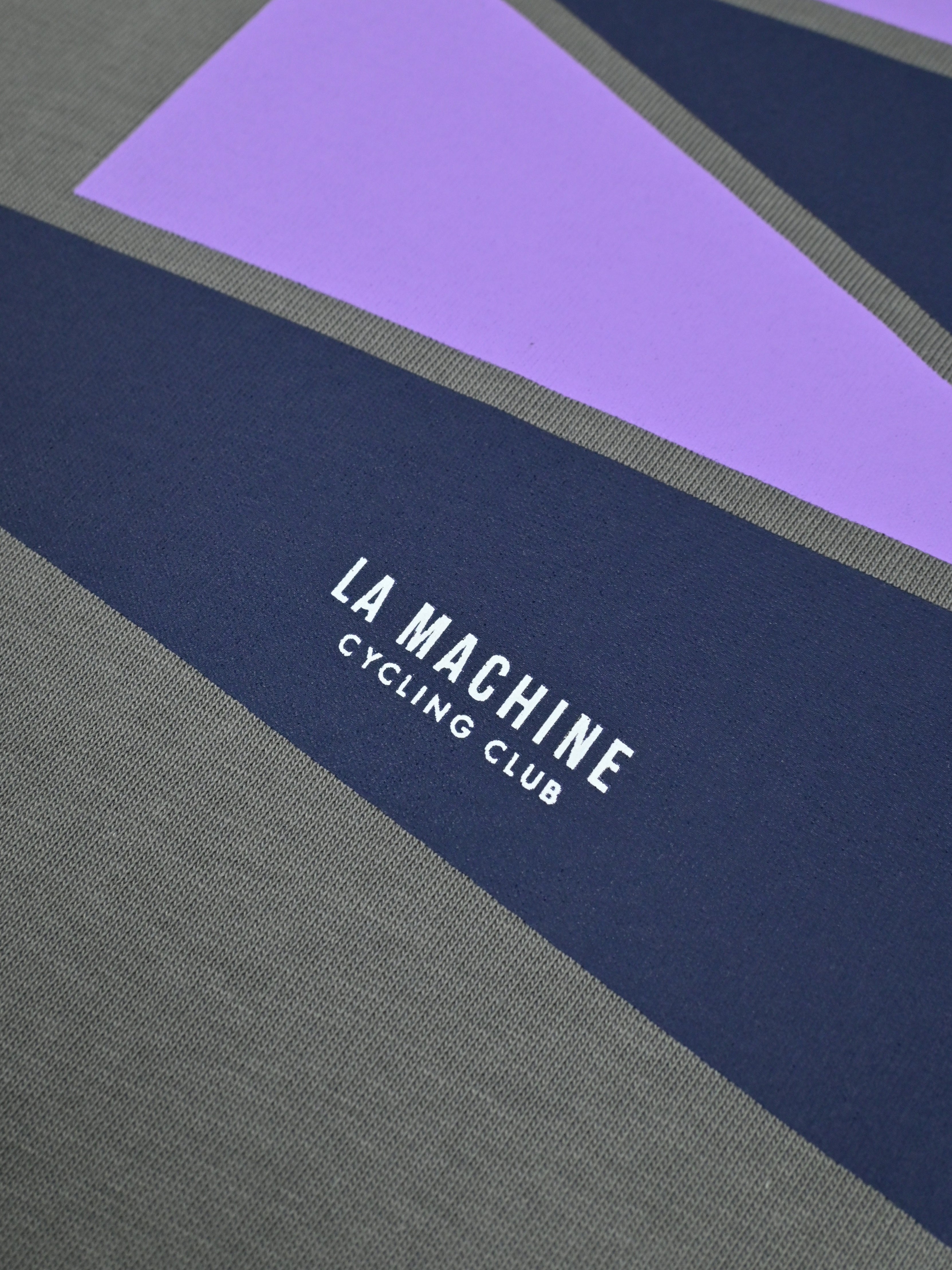 Detail view of the Stelvio - T-shirt by La Machine Cycle Club.
