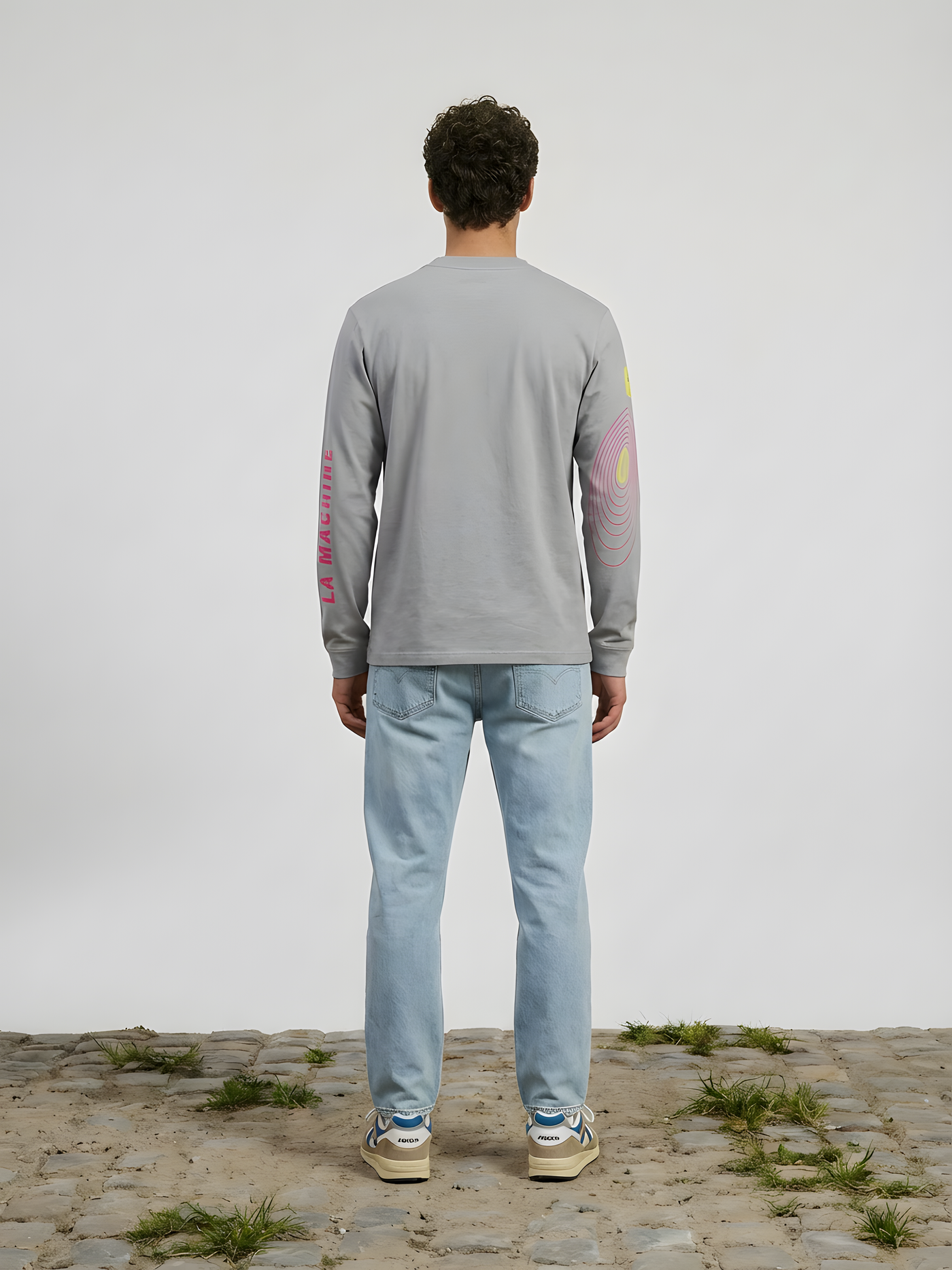 La Machine X EF Pro Cycling - Circle - Longsleeve - Dark Grey