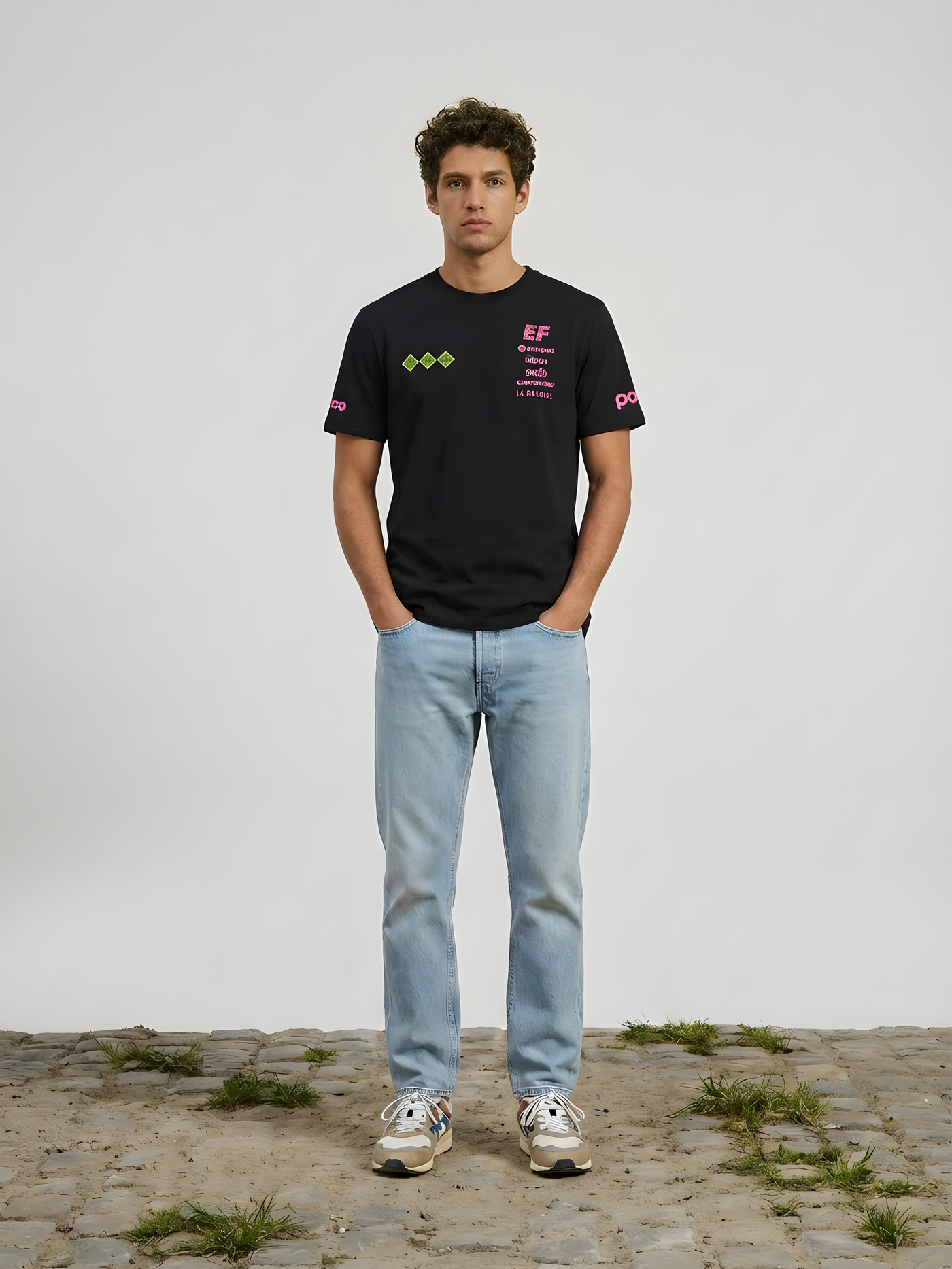 La Machine X EF Pro Cycling - Reverted T-shirt - Black