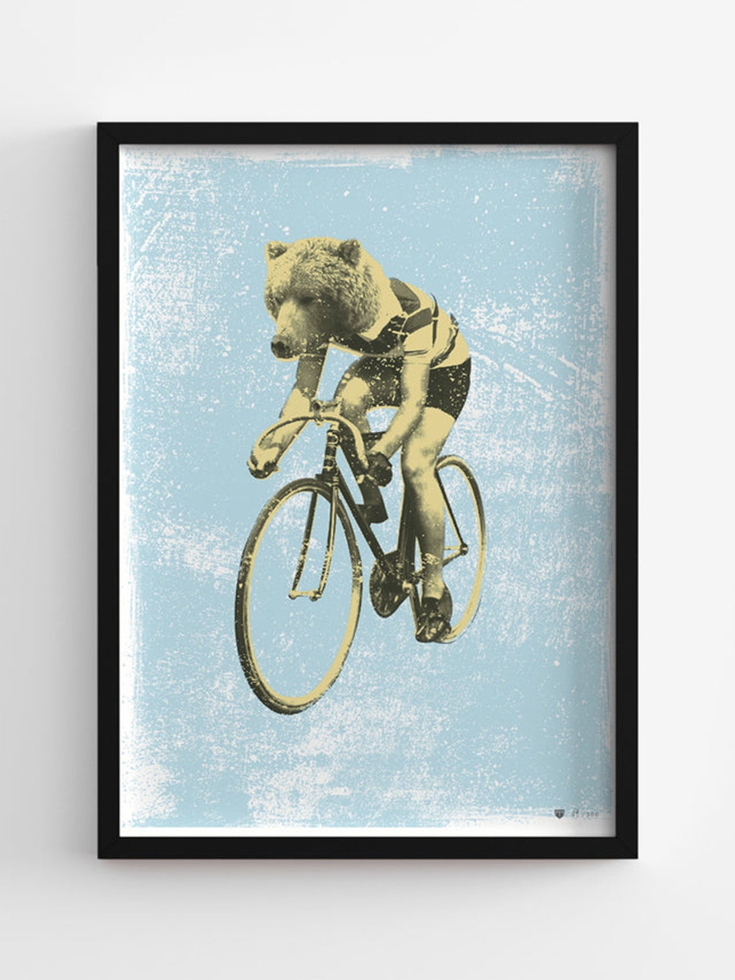 L’ours de la course - Poster - La Machine Cycle Club.