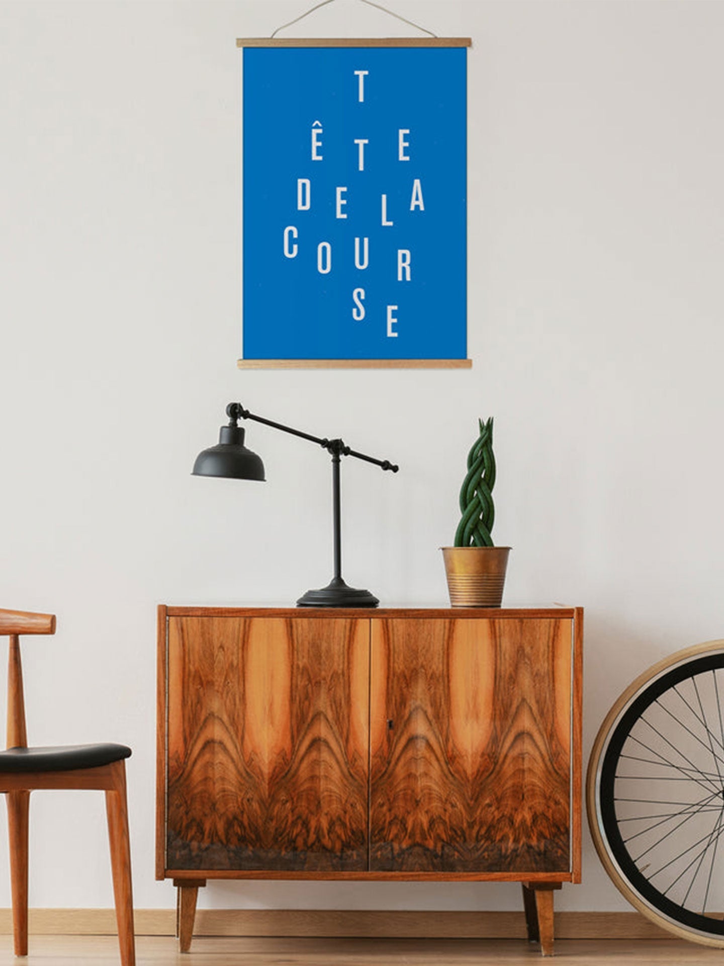 Poster Hanger Oak - 51cm - La Machine Cycle Club.