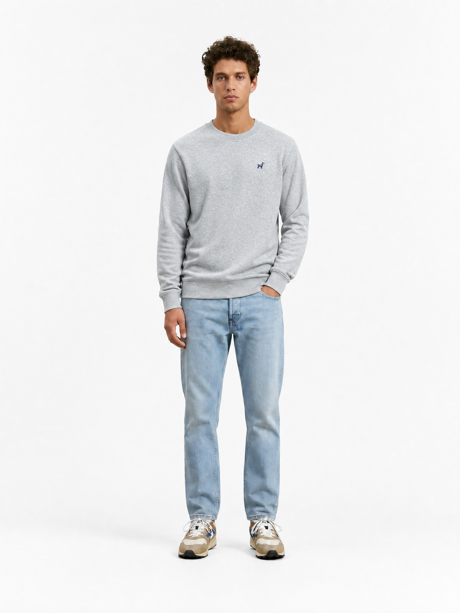 G.O.A.T. - Sweatshirt - Grey melange