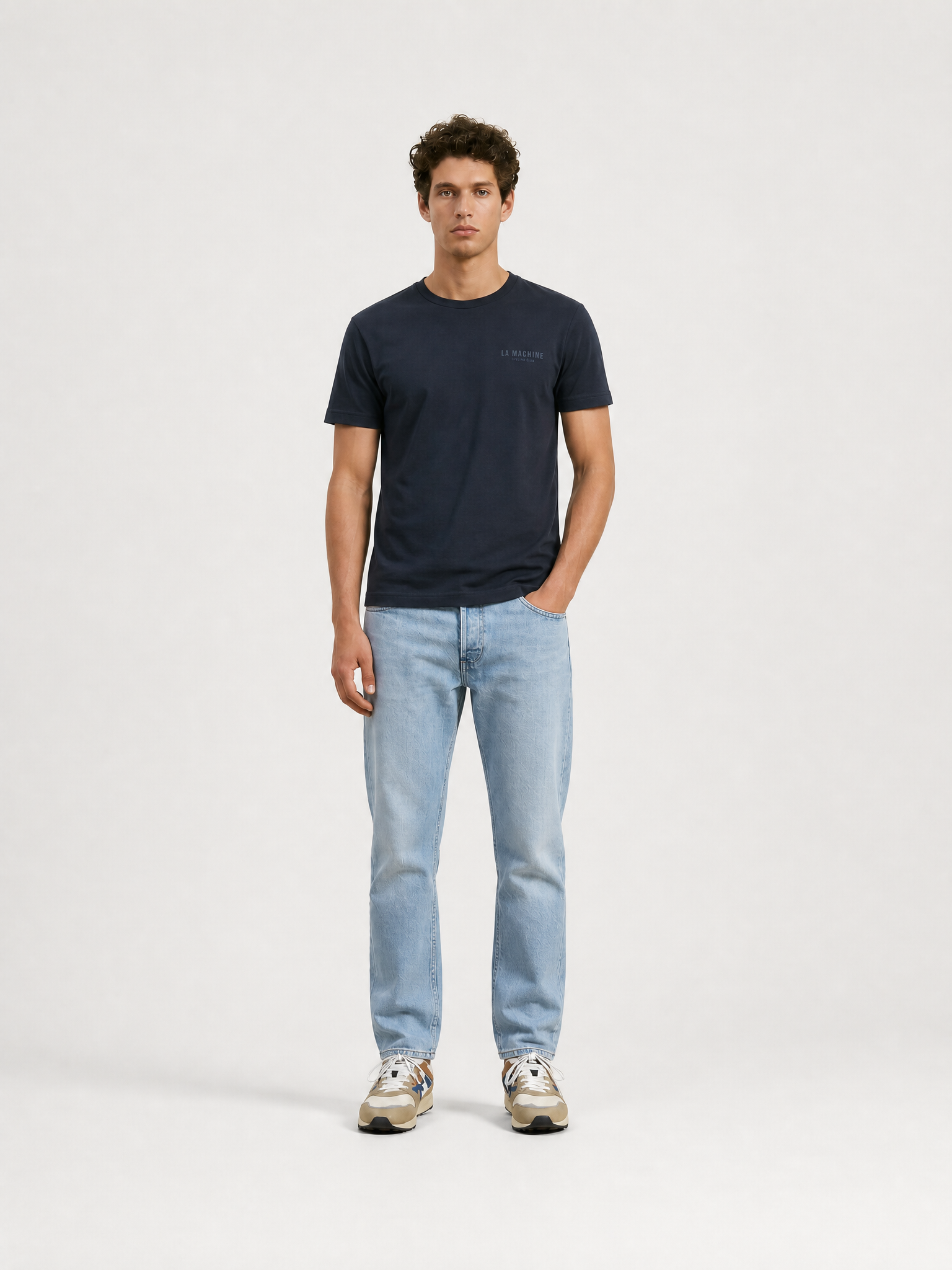 La Machine Club Line T-shirt - Dark Navy