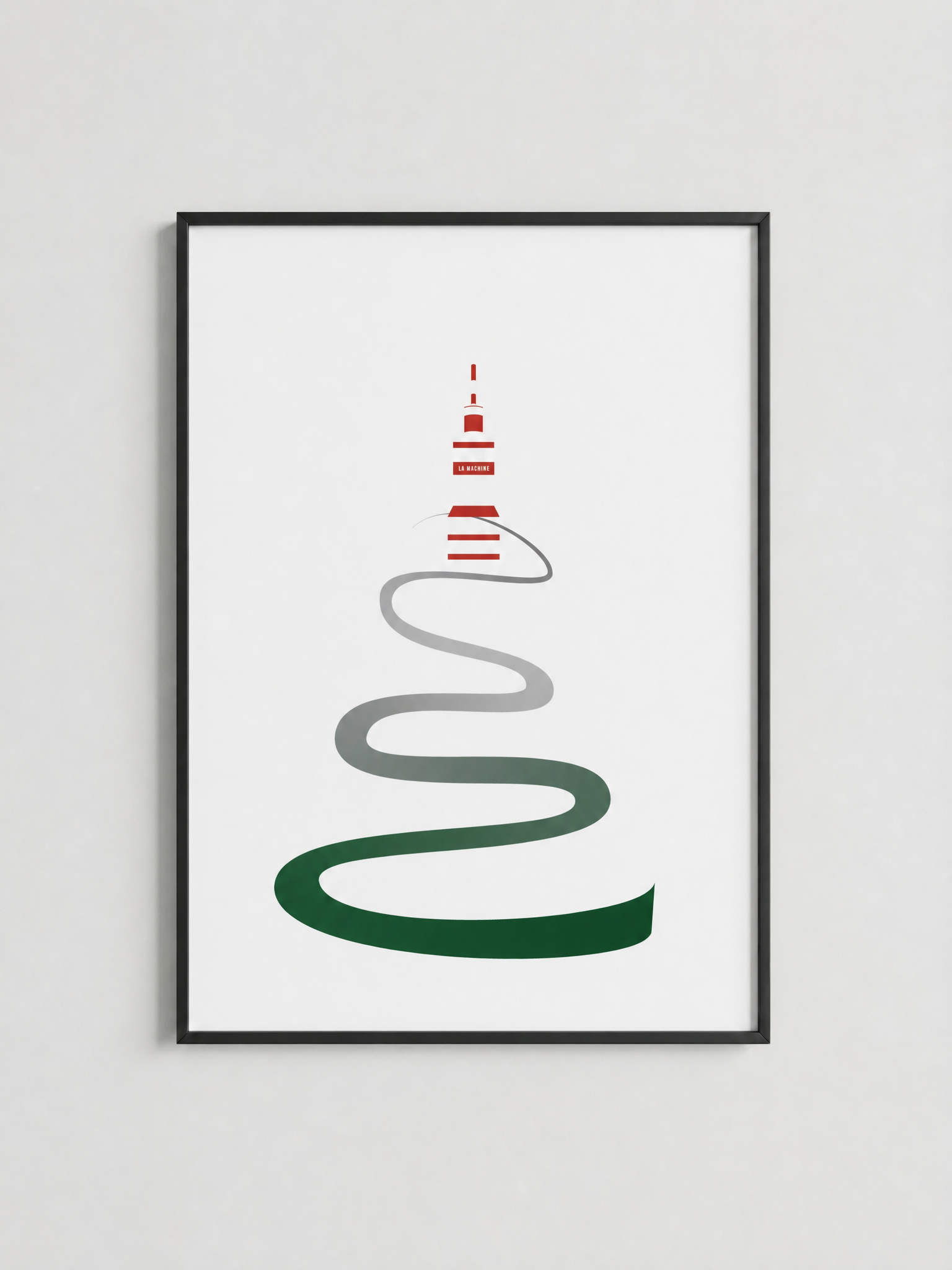 Road to Mont Ventoux - Poster
