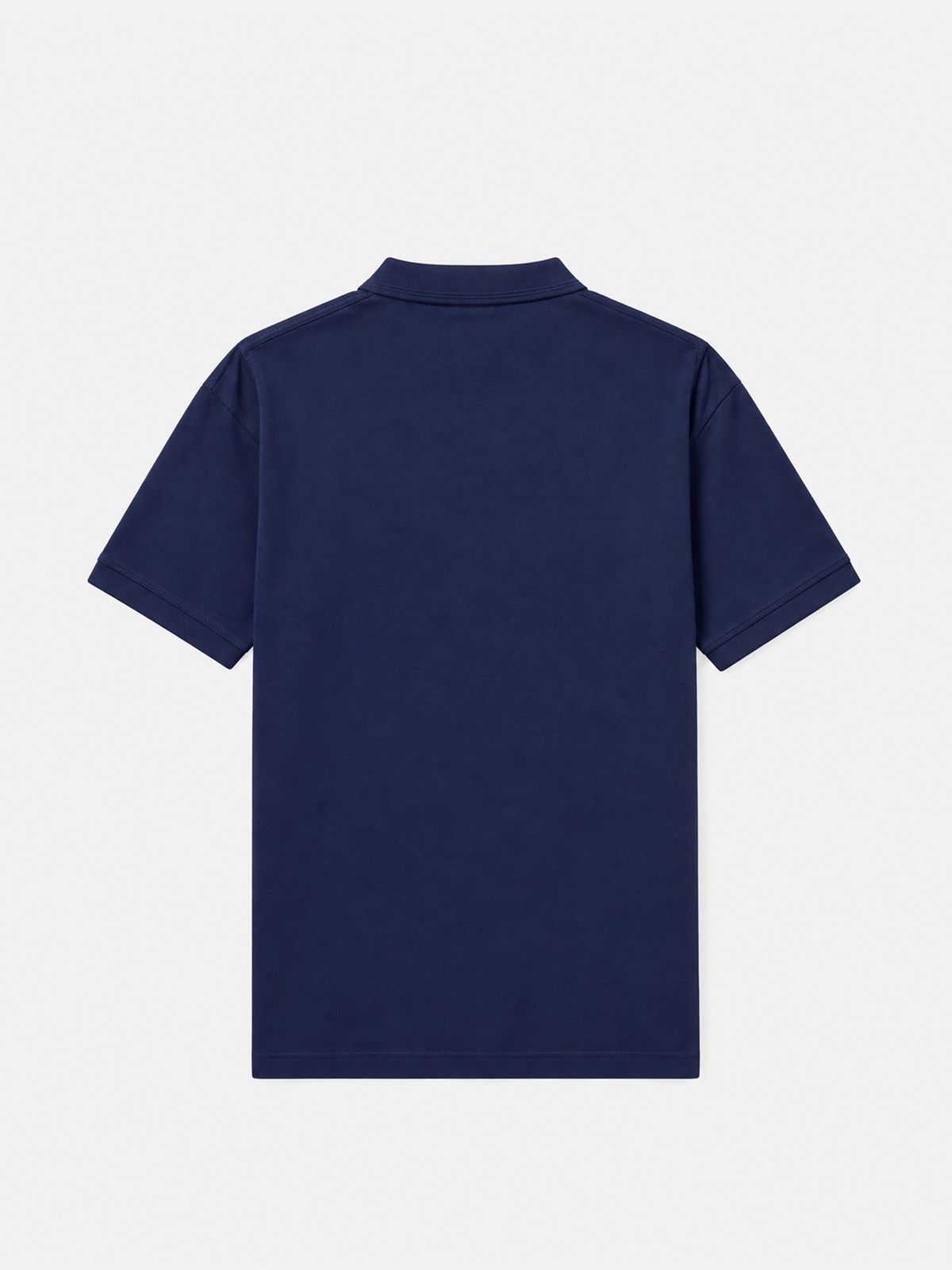 Folded view of the Grande Boucle polo Navy.