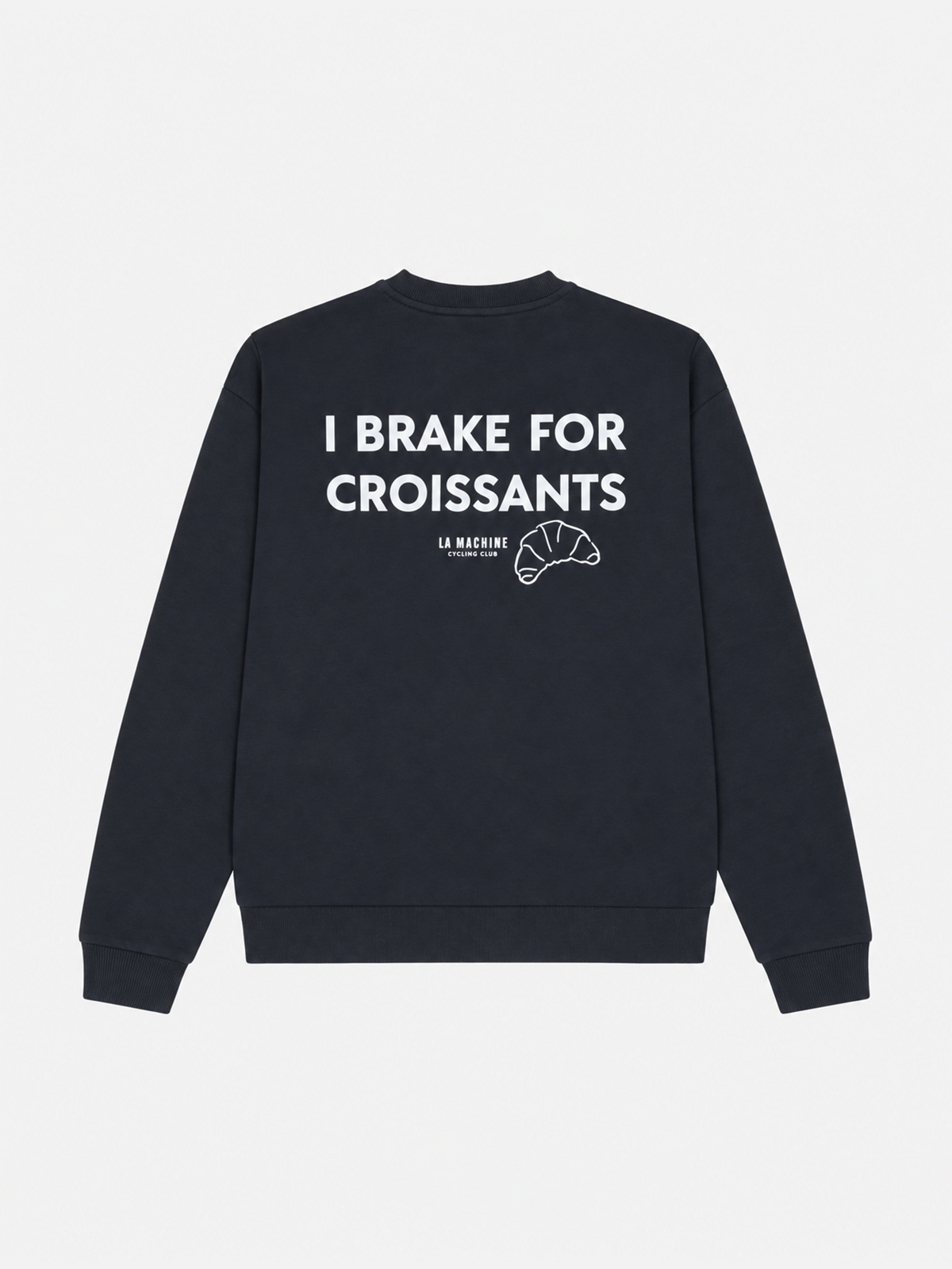 I Brake for Croissants - Sweatshirt - Dark Navy Blue