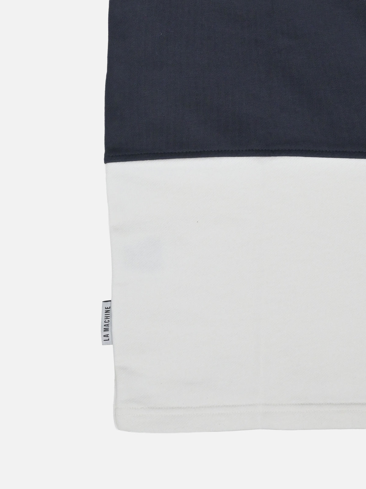Number 13 - Longsleeve Polo - Dark Navy Blue / Off White