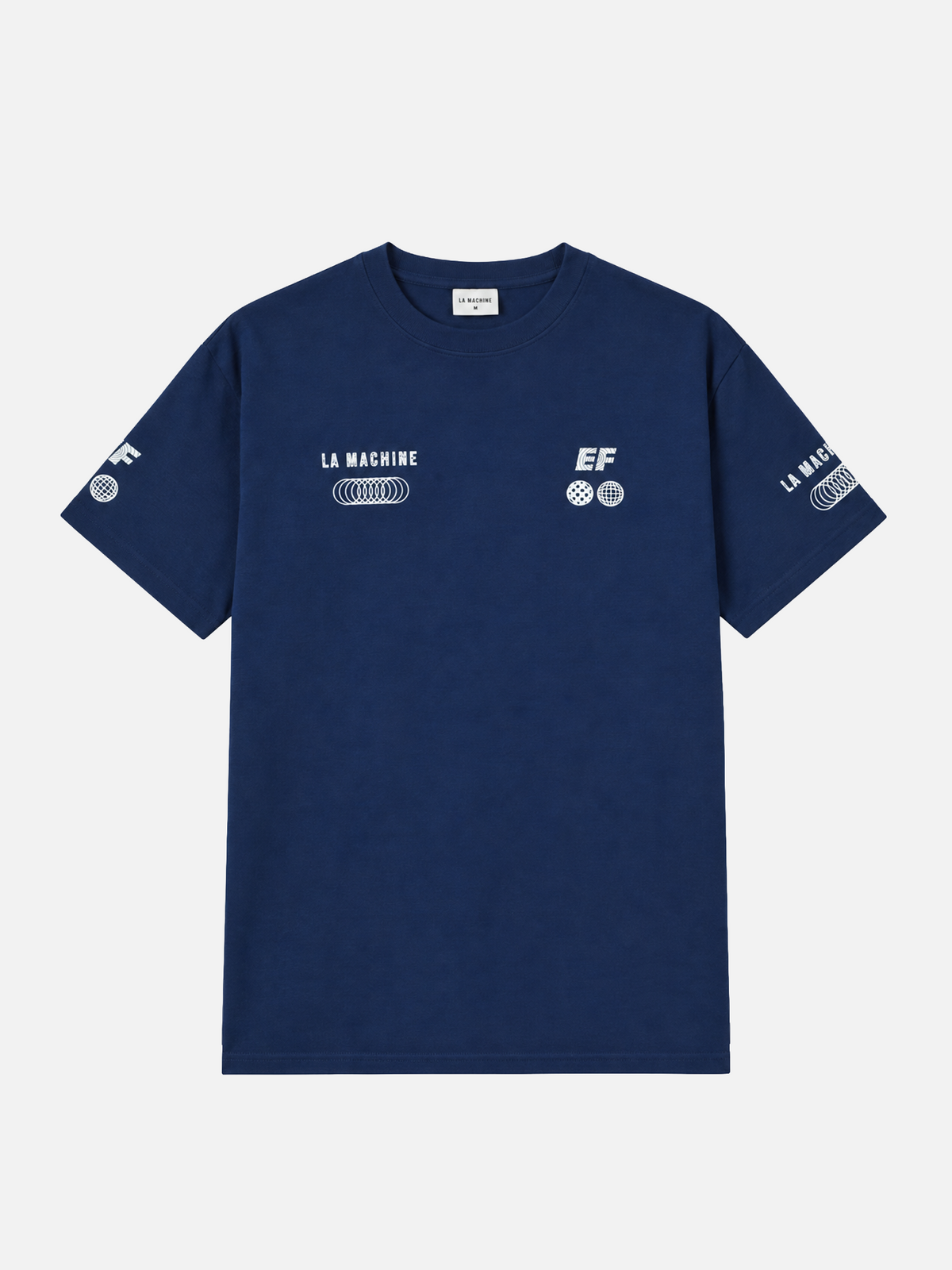 La Machine X EF Pro Cycling - Globe T-shirt - Dark Navy Blue