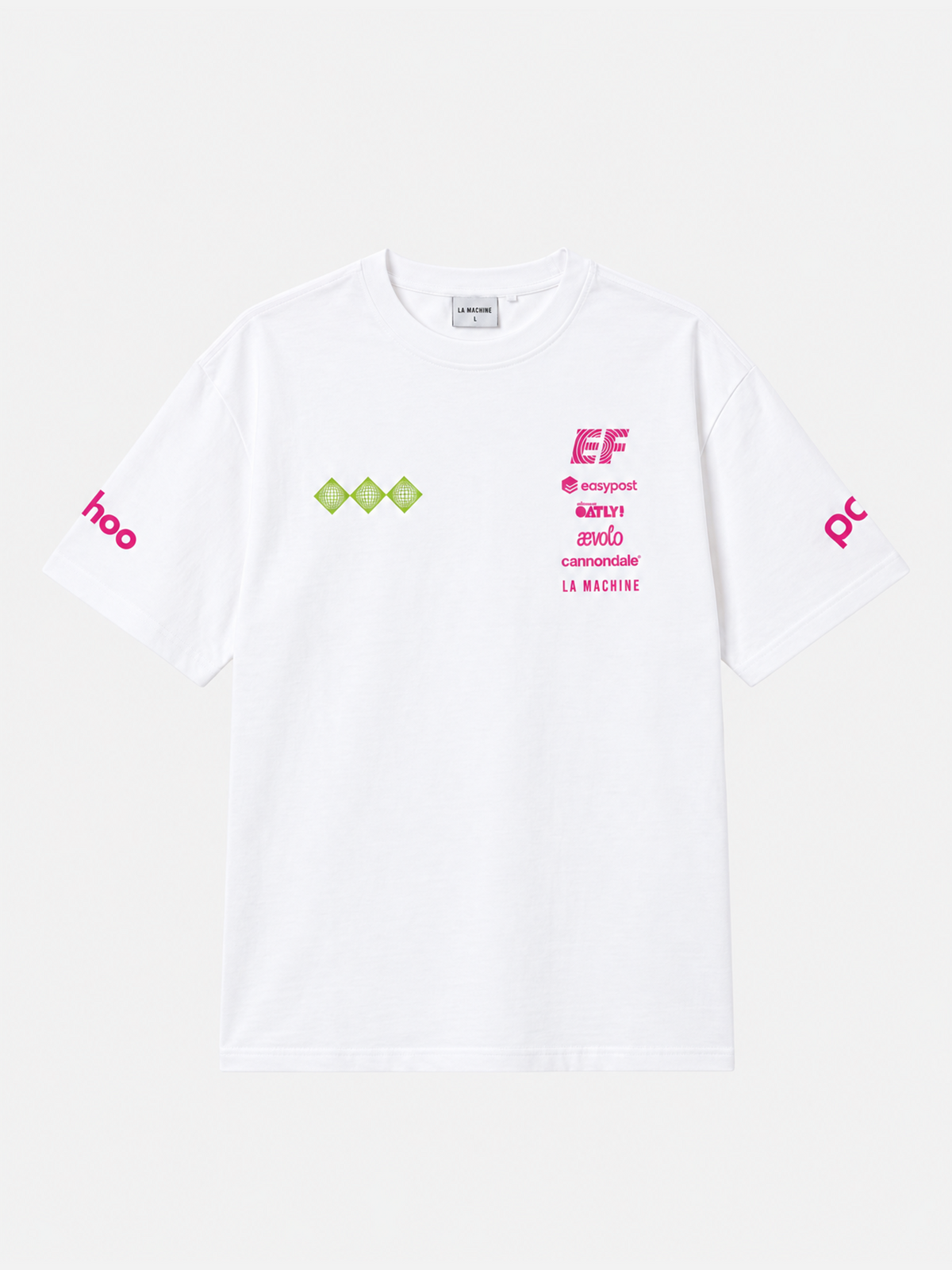 La Machine X EF Pro Cycling - T-shirt Reverted - White