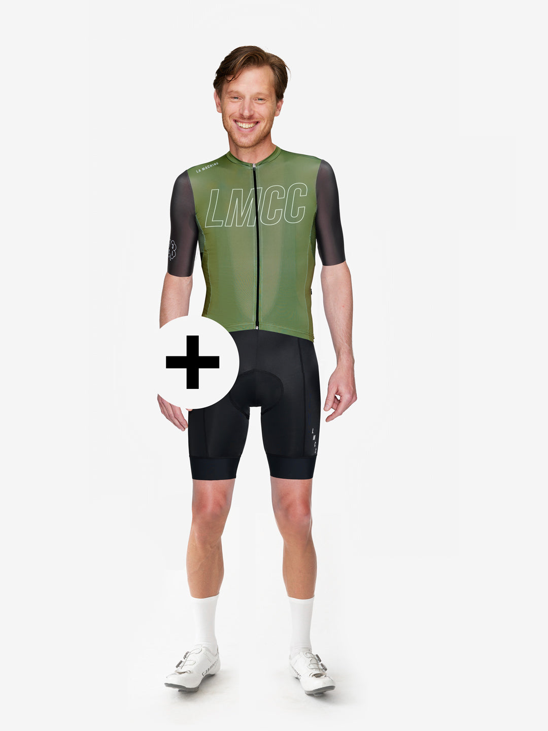 LMCC - Cycling Jersey - Sage Green + Bib Shorts - Bundle