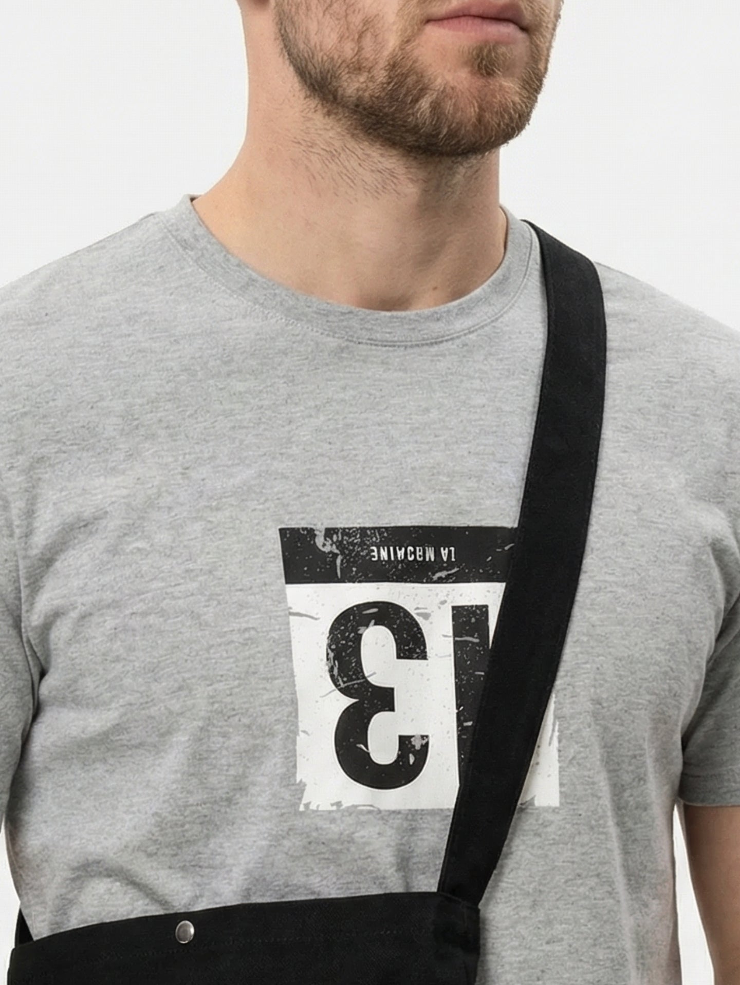 Startnummer 13 - T-shirt - Grey Melange