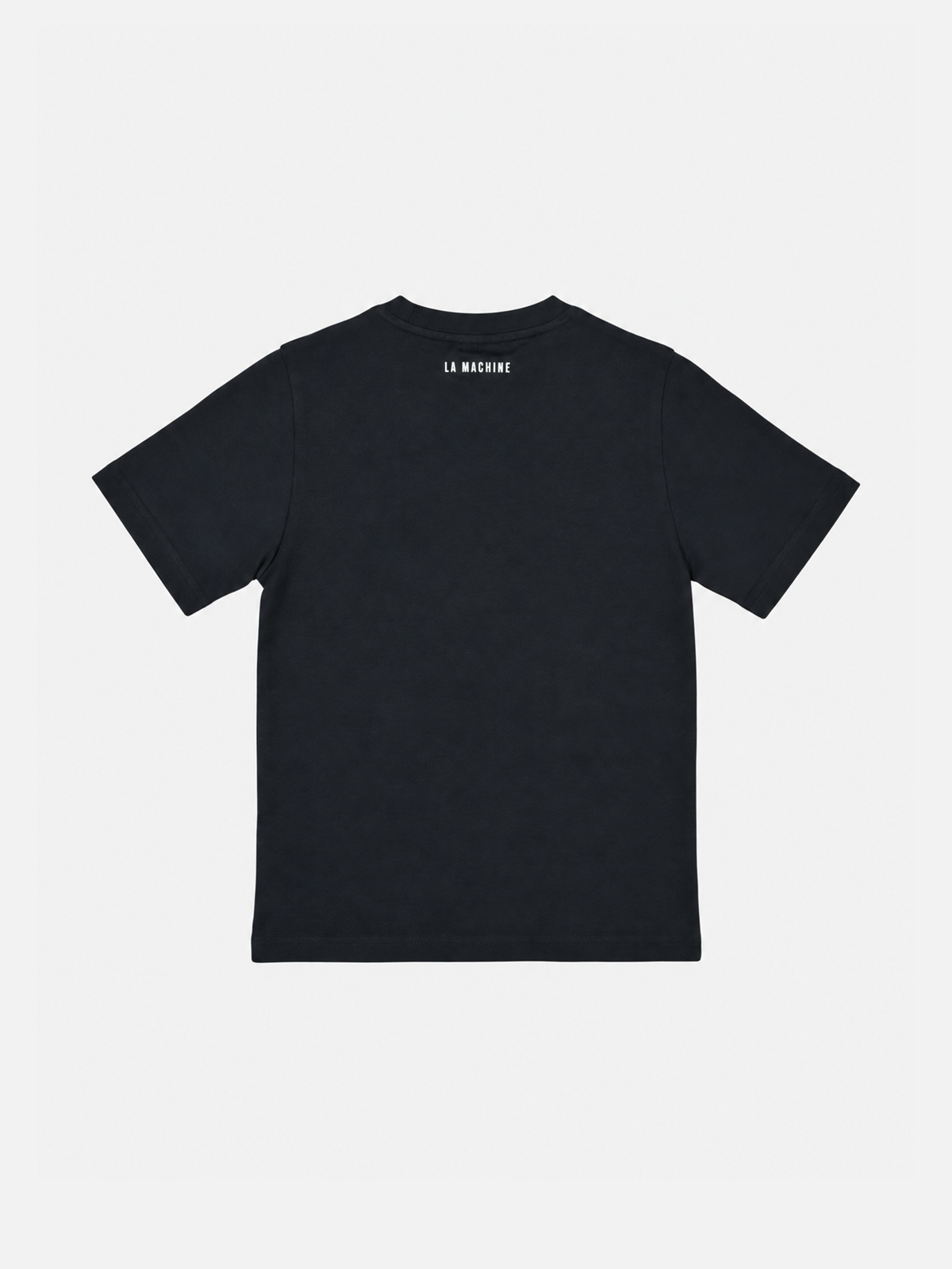 Back view of the Petit Pedaleur de Charme T-shirt by La Machine, laid flat.