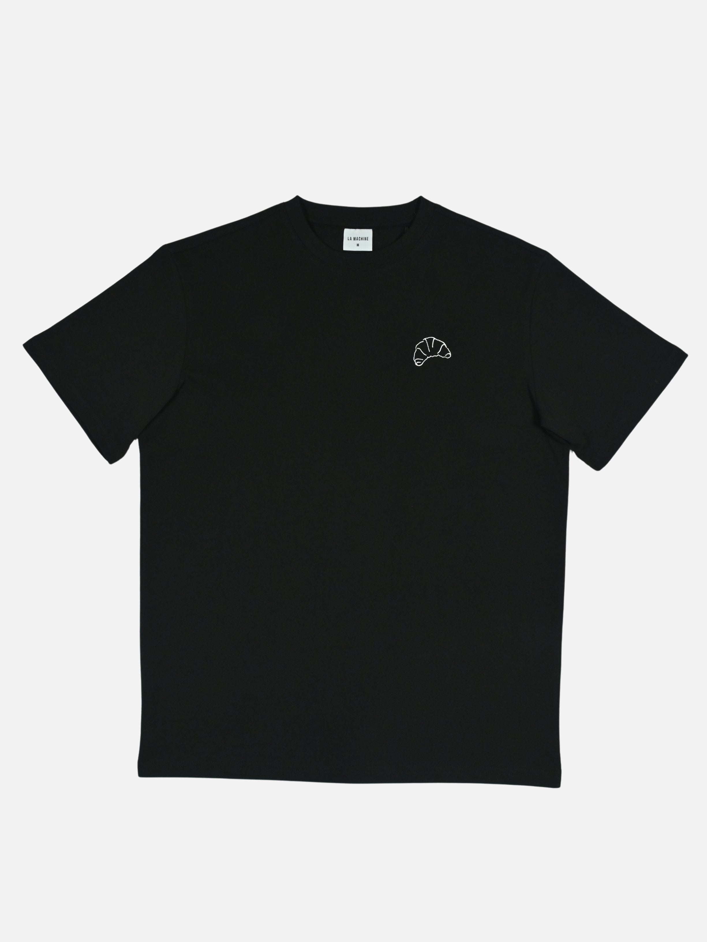 I Brake for Croissants - Loose Fit - T-shirt - Black