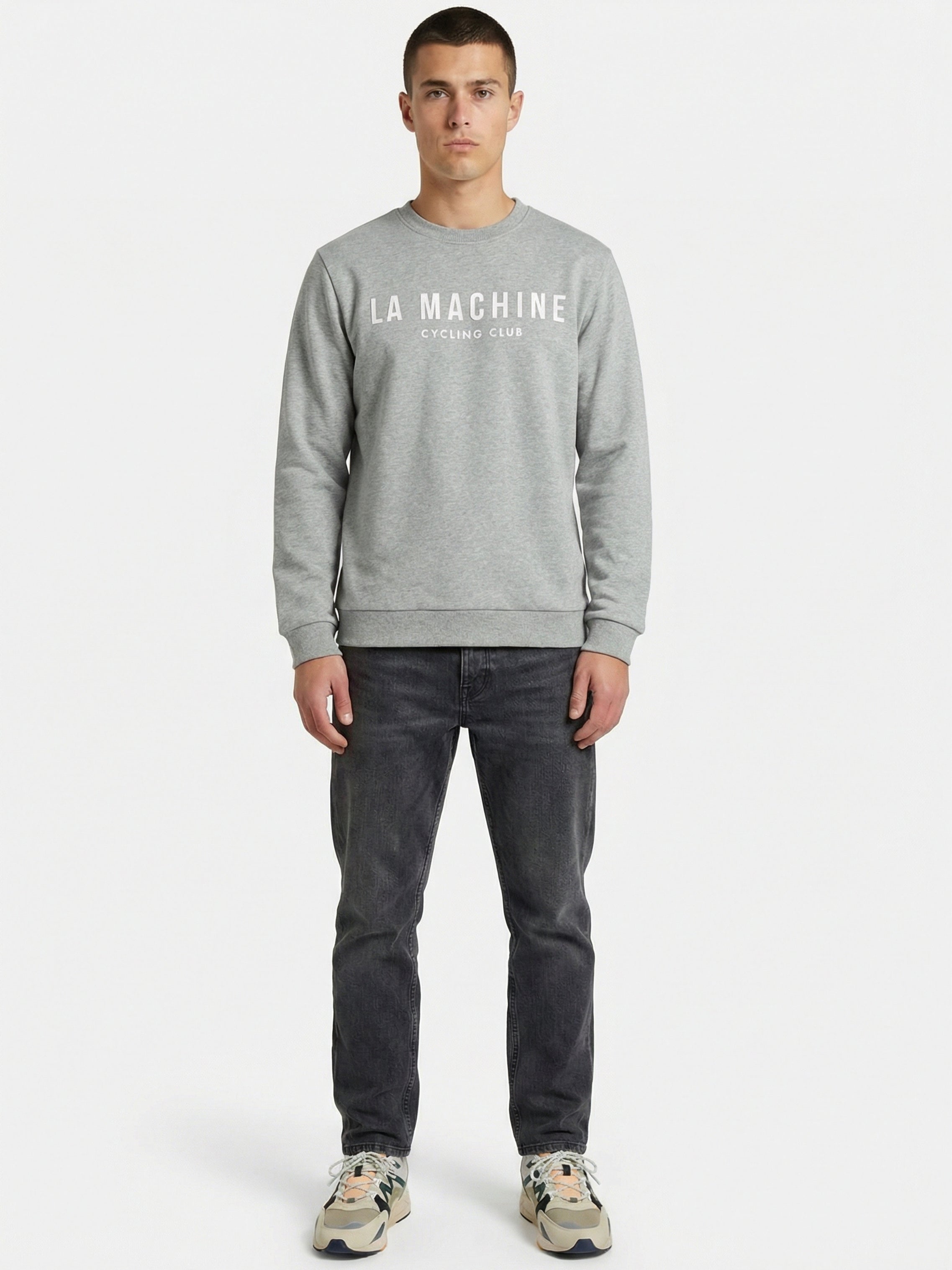La Machine Club Line - Sweatshirt - Grey Melange