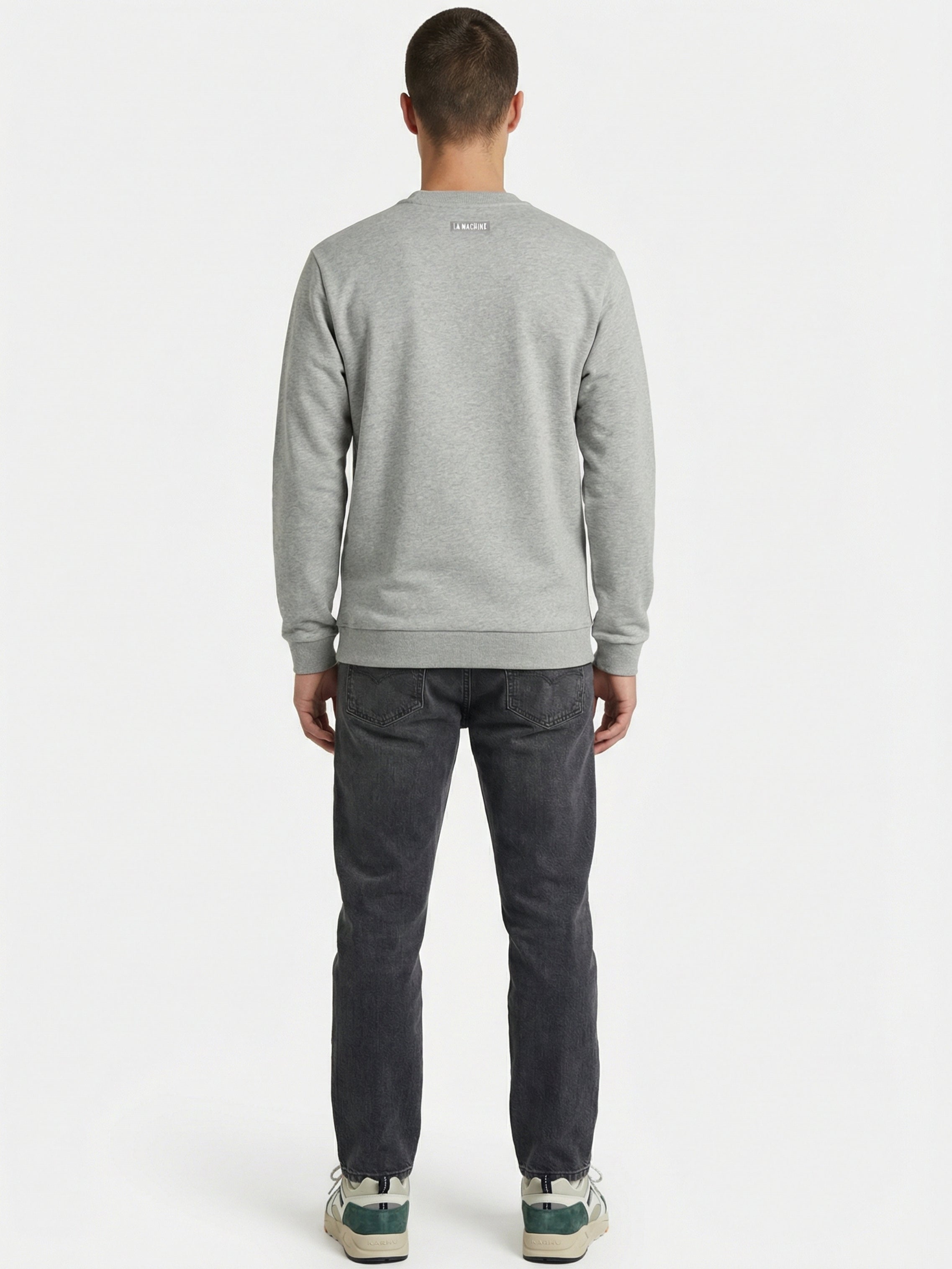 La Machine Club Line - Sweatshirt - Grey Melange