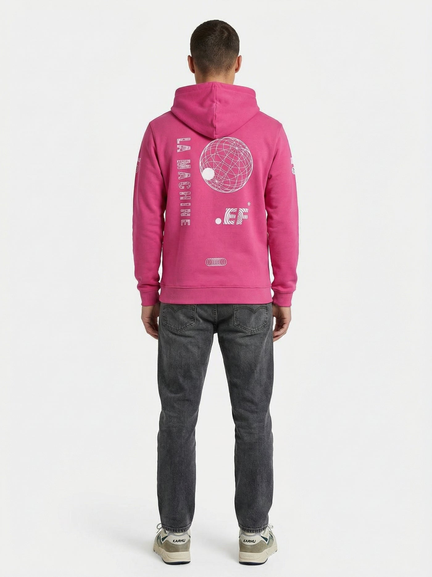 La Machine X EF Pro Cycling - Globe Hoodie - Pink